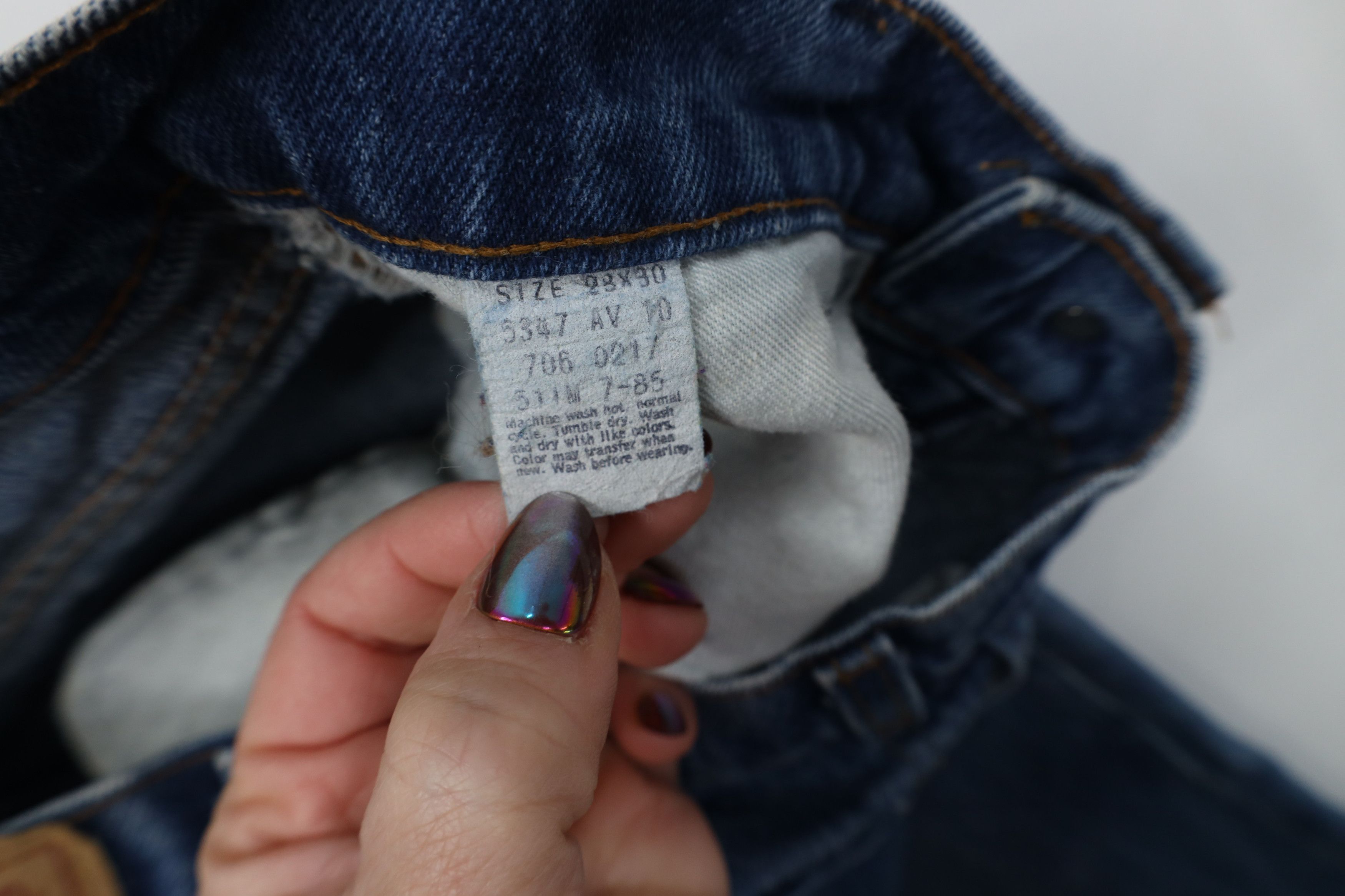 Levi's Vintage 80s Levis 706 Fit Faded Denim Jeans Blue Cotton USA Size 28" / US 6 / IT 42 - 9 Thumbnail
