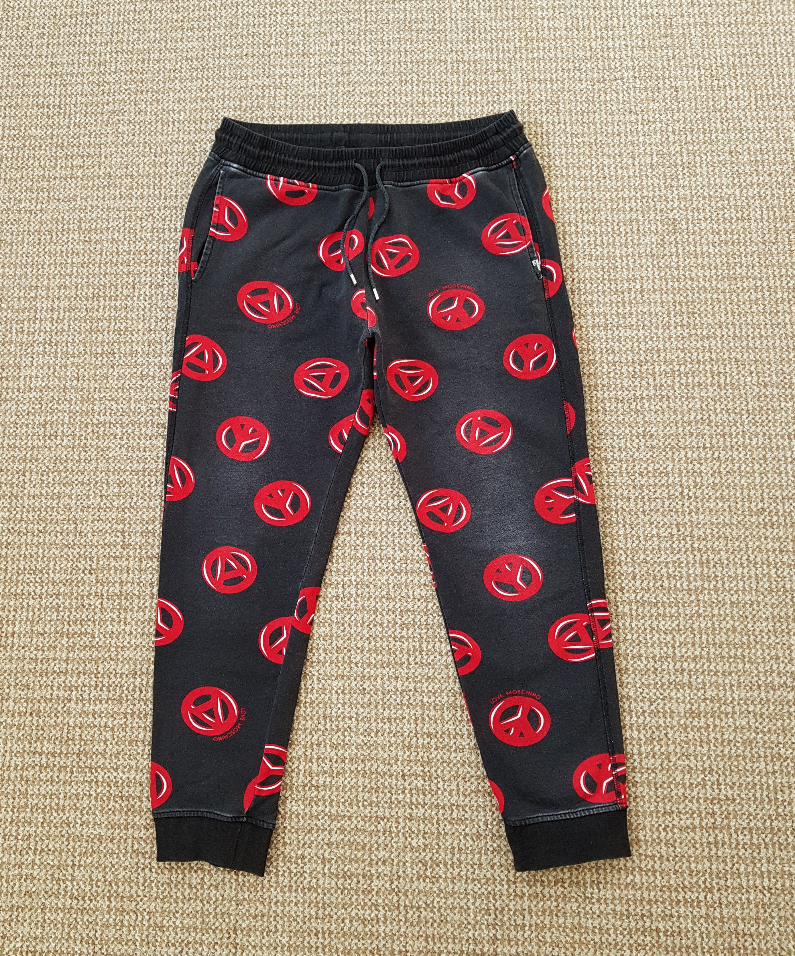 Moschino Love Moschino Sweatpants Joggers Printed Logo sz M Size US 32 / EU 48 - 1 Thumbnail
