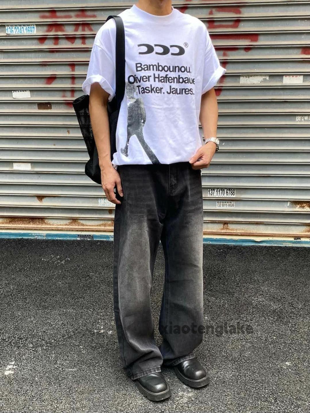 Jean × Vintage washed faded cleanfit yuppie loose baggy jeans Size US 30 / EU 46 - 3 Thumbnail