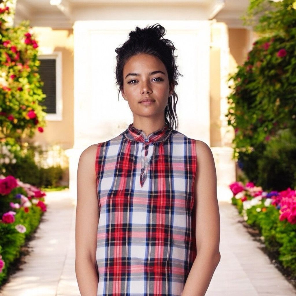 J.Crew J. Crew Holiday White Red Plaid Smock Sleeveless Top Sz 2 XS Size XS / US 0-2 / IT 36-38 - 1 Thumbnail