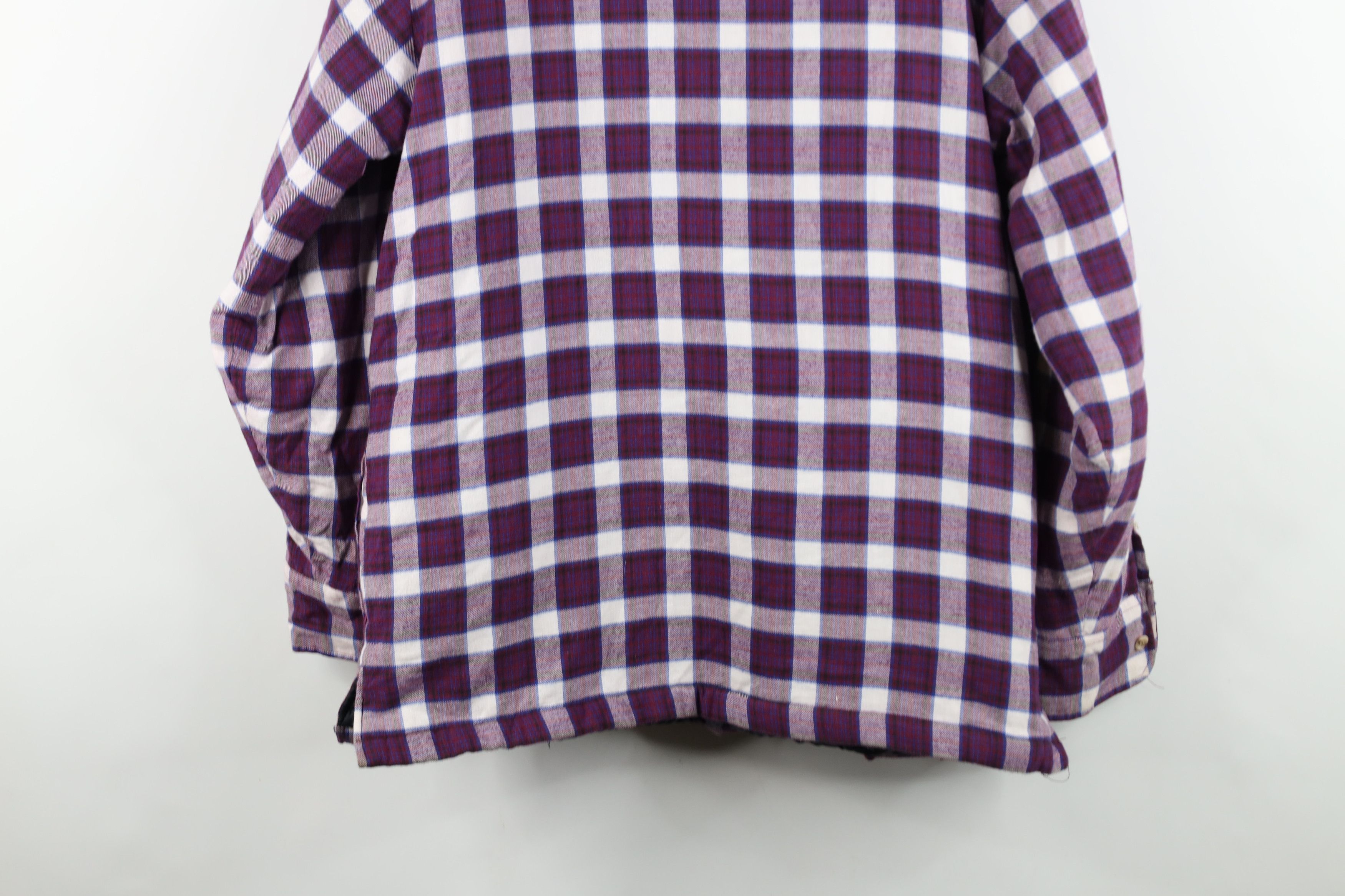 Vintage Vintage 90s Streetwear Flannel Button Shirt Jacket Plaid Size US L / EU 52-54 / 3 - 13 Thumbnail