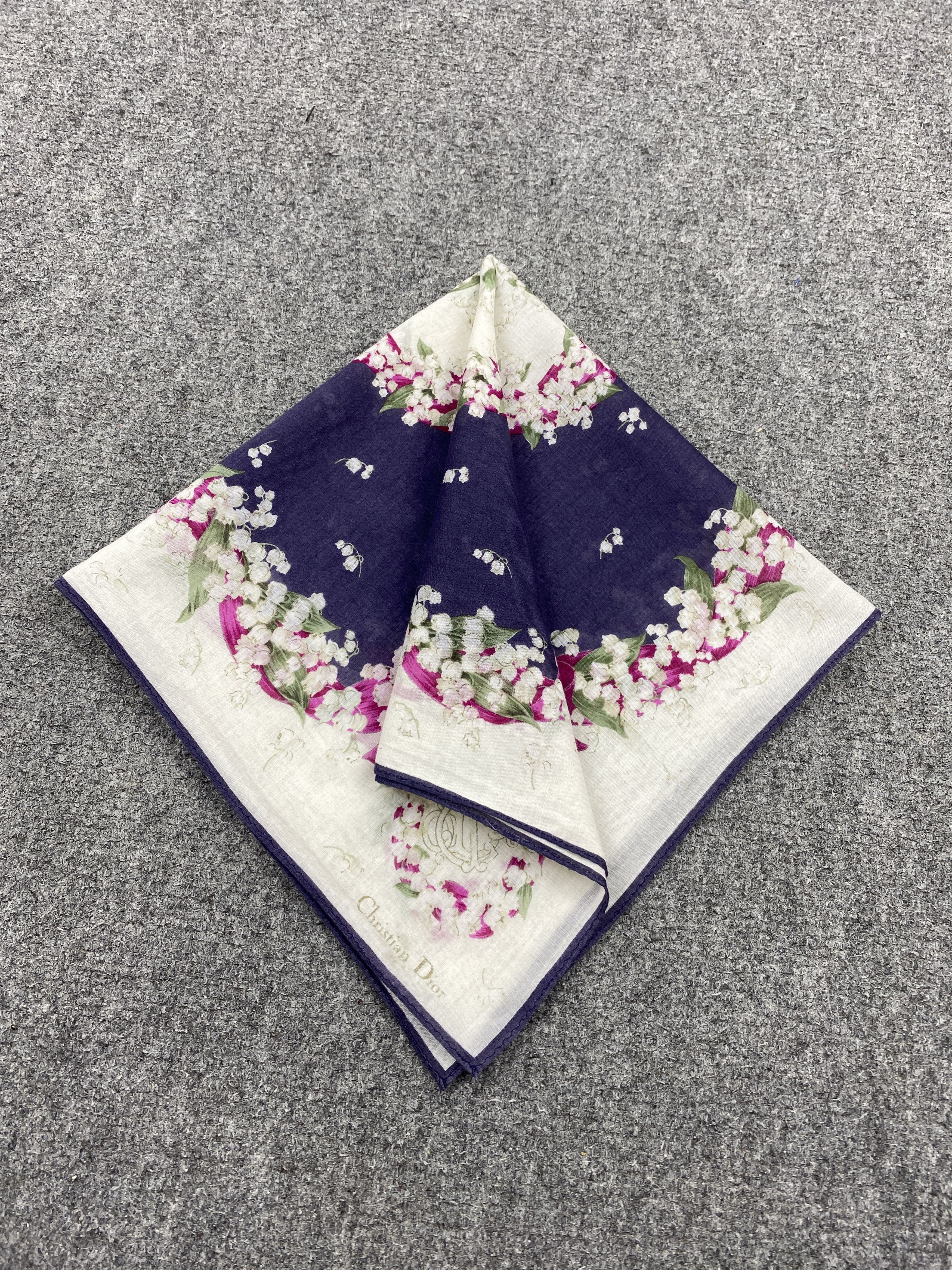 Dior Vintage Dior Handkerchief / Neckerchief HKC1133 Size ONE SIZE - 3 Thumbnail