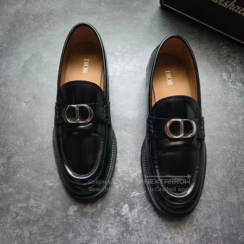 Dior Dior Granville Metal CD Buckle Loafers. Size US 9.5 / EU 42-43 - 3 Thumbnail