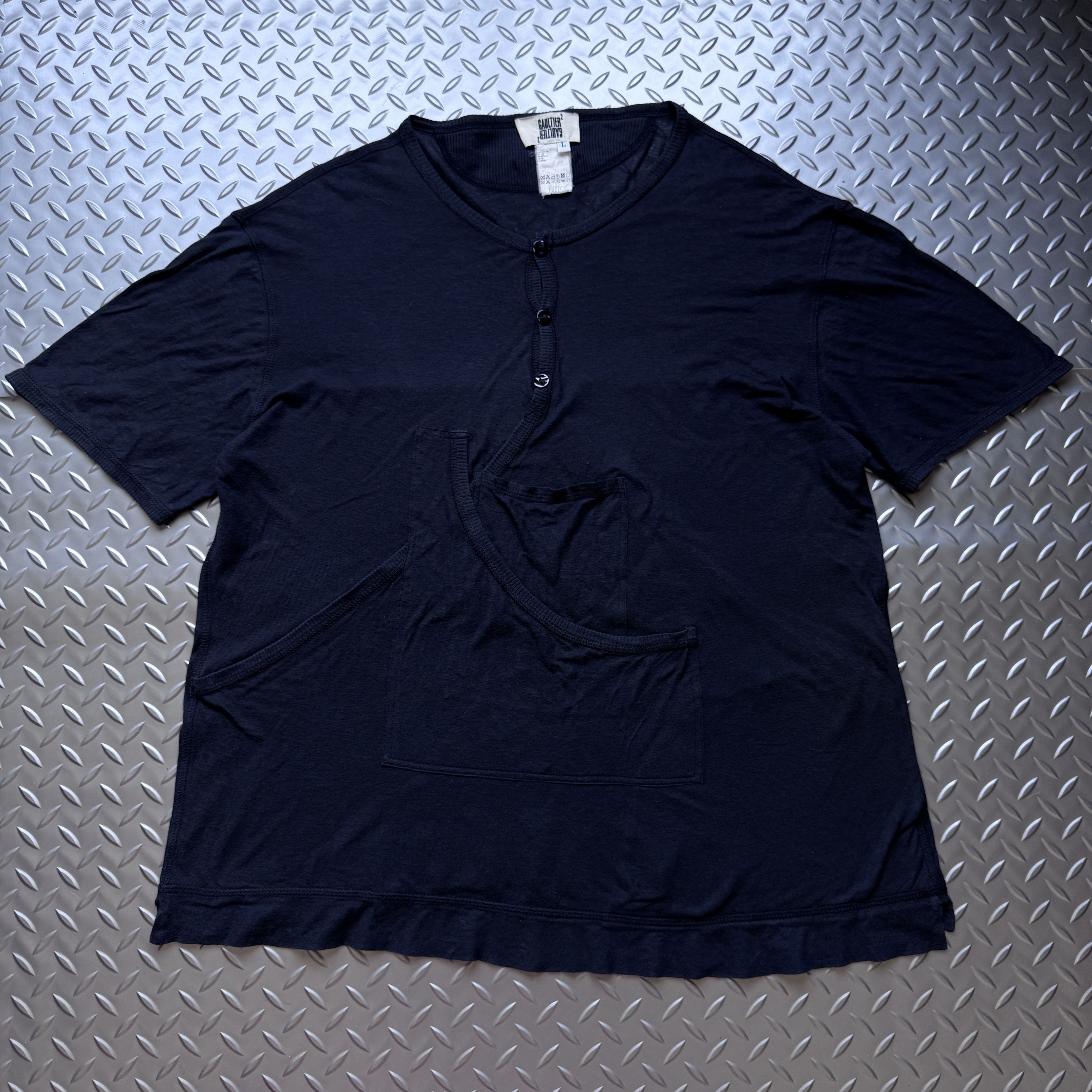Jean Paul Gaultier Jean Paul Gaultier “Gaultier²” Asymmetrical Pocket Tee Size US L / EU 52-54 / 3 - 1 Thumbnail