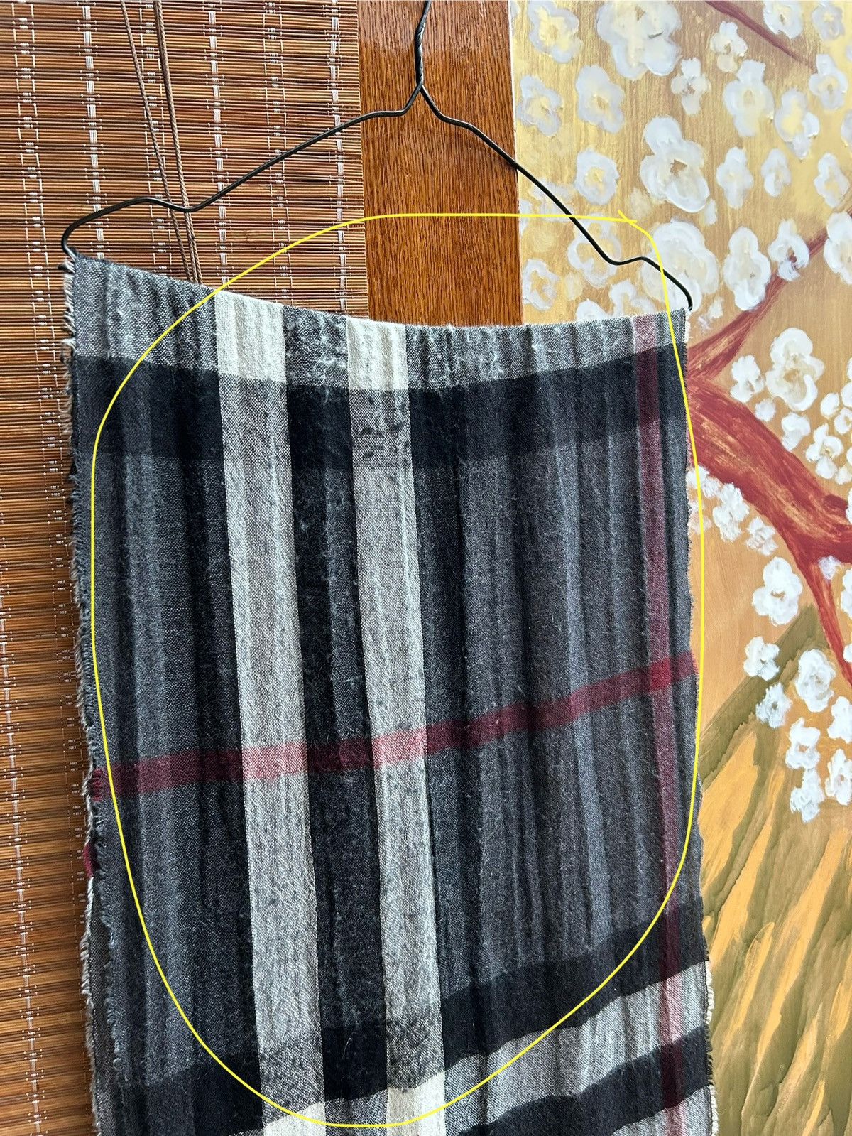 Burberry × Vintage Burberry London Check Cashmere Blend Scarf Size ONE SIZE - 8 Thumbnail