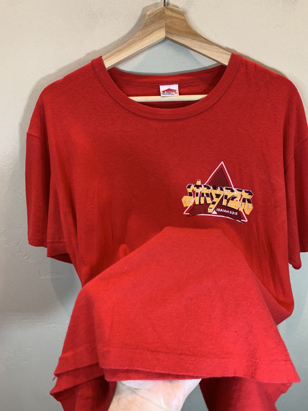 Band Tees × Vintage RARE* Vintage 1986 Stryper To Hell With The Devil Band Shirt Size US XL / EU 56 / 4 - 5 Thumbnail