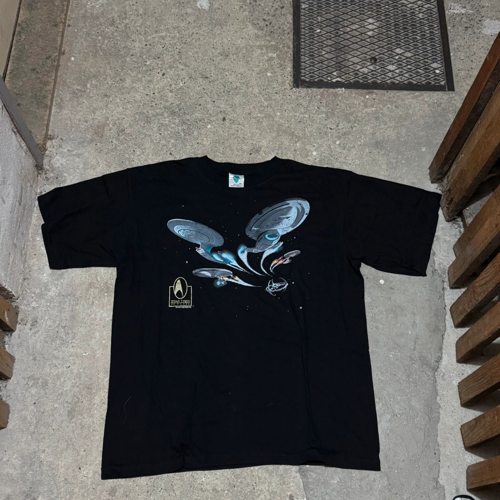 Vintage Vintage 90s star treck t-shirt Size US XL / EU 56 / 4 - 1 Thumbnail