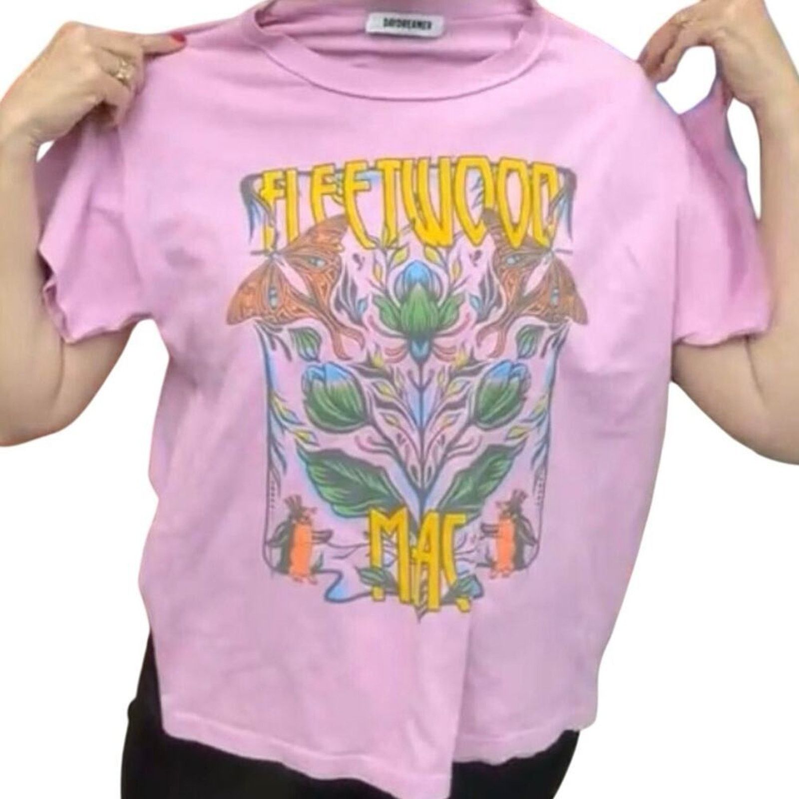 Daydreamer DAYDREAMER Fleetwood Mac Lilac Butterflies Reverse GF Tee Size M / US 6-8 / IT 42-44 - 11 Thumbnail