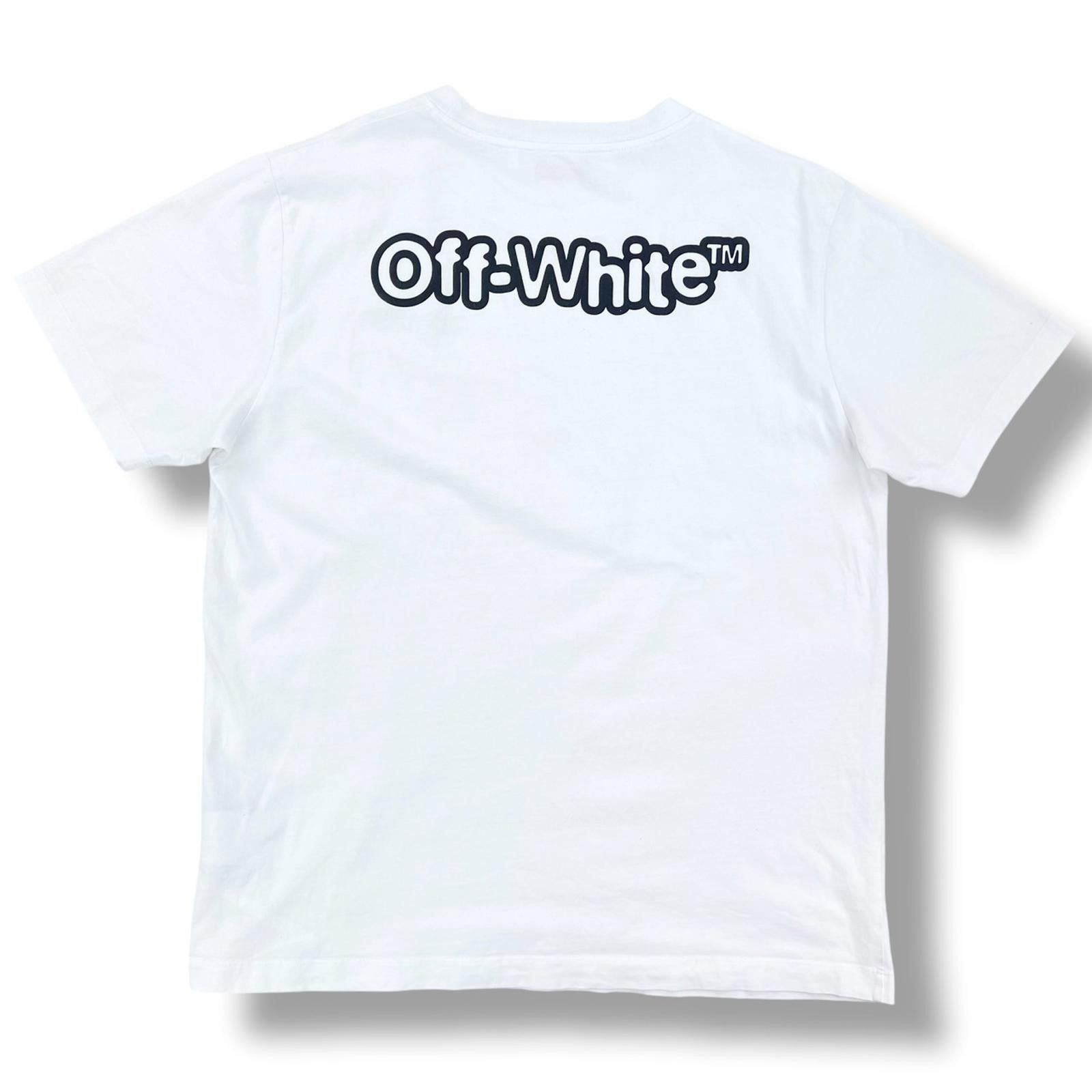Off-White Off-White Bubble Logo White T Shirt Size US L / EU 52-54 / 3 - 2 Thumbnail