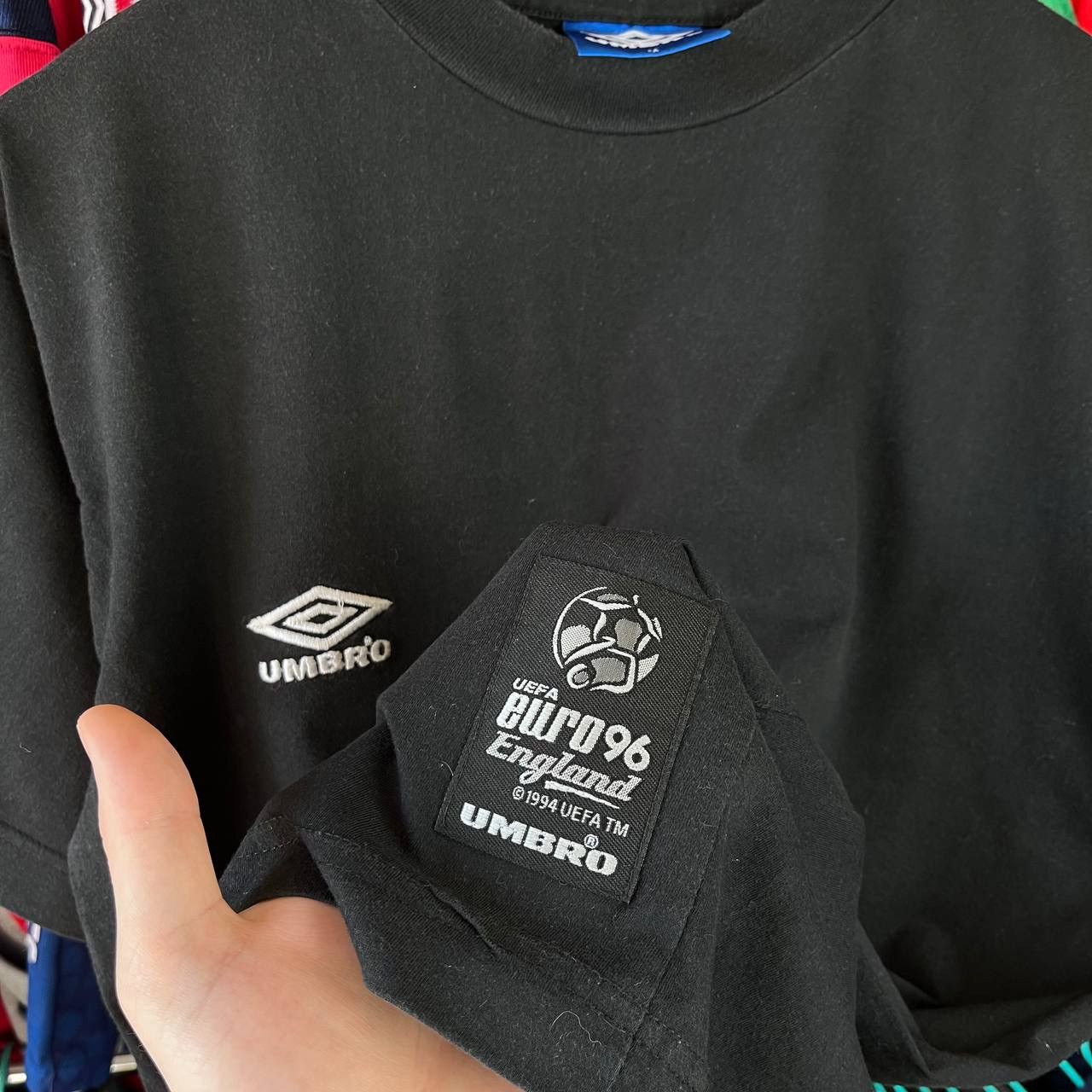 Vintage Vintage 1996 Umbro UEFA Euro England Football T Shirt Size US M / EU 48-50 / 2 - 6 Thumbnail