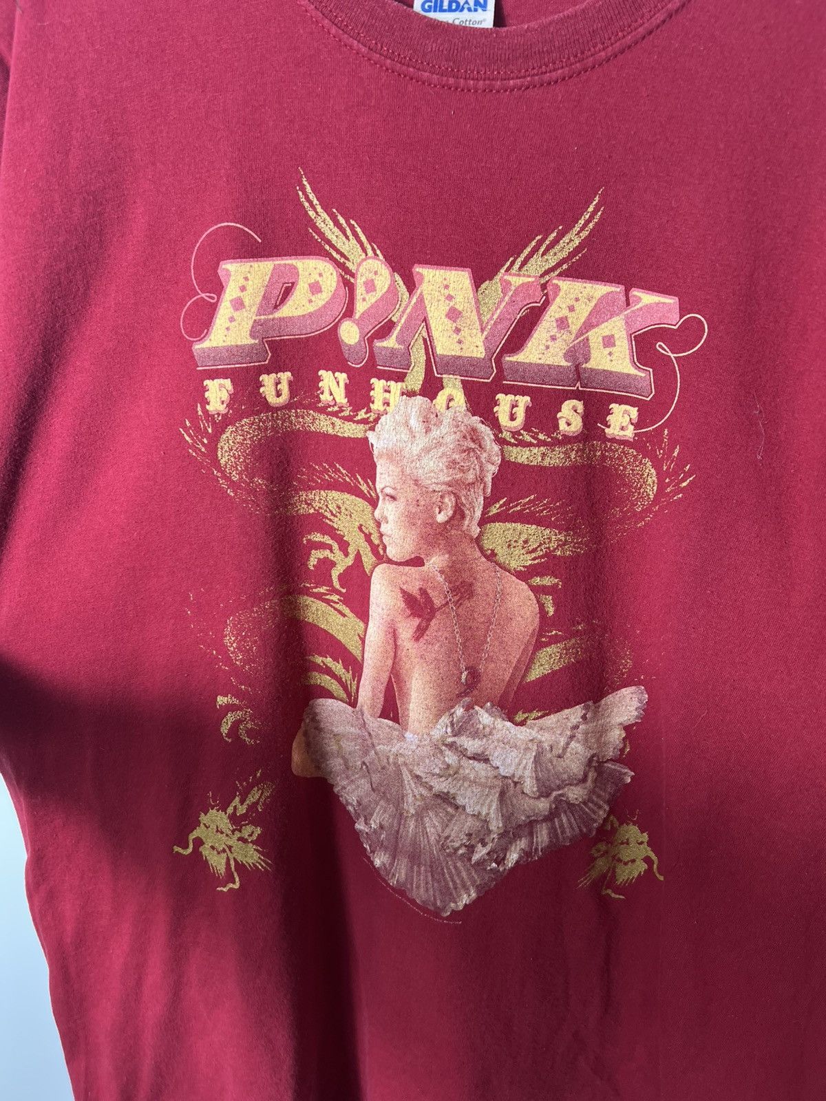 Band Tees Pink - Funhouse Tour T-Shirt 2009 Excellent Festival Summer Size US XL / EU 56 / 4 - 2 Thumbnail