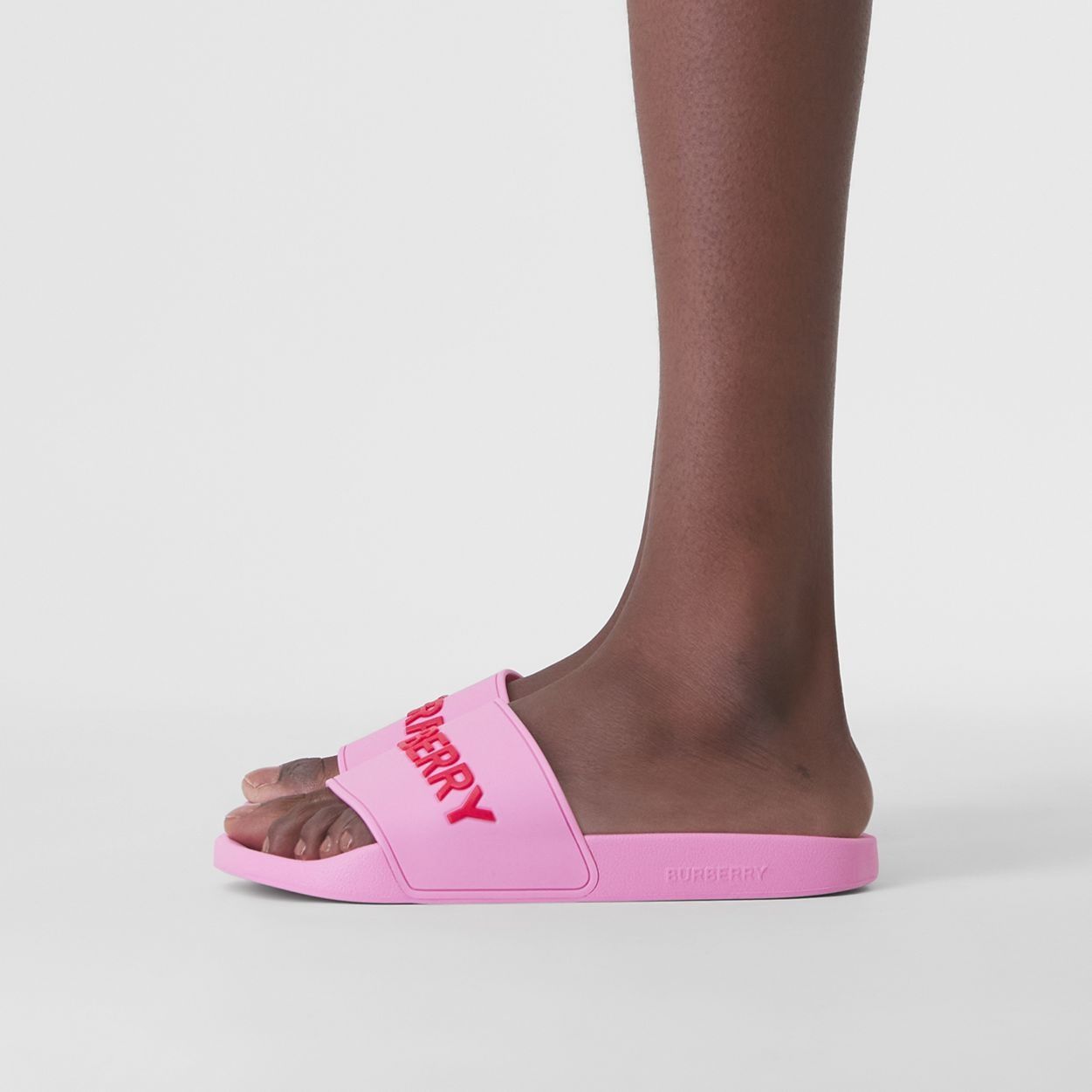 Burberry o1w1db10226 Logo Detail Slides In Pink Size US 6 / IT 36 - 4 Thumbnail