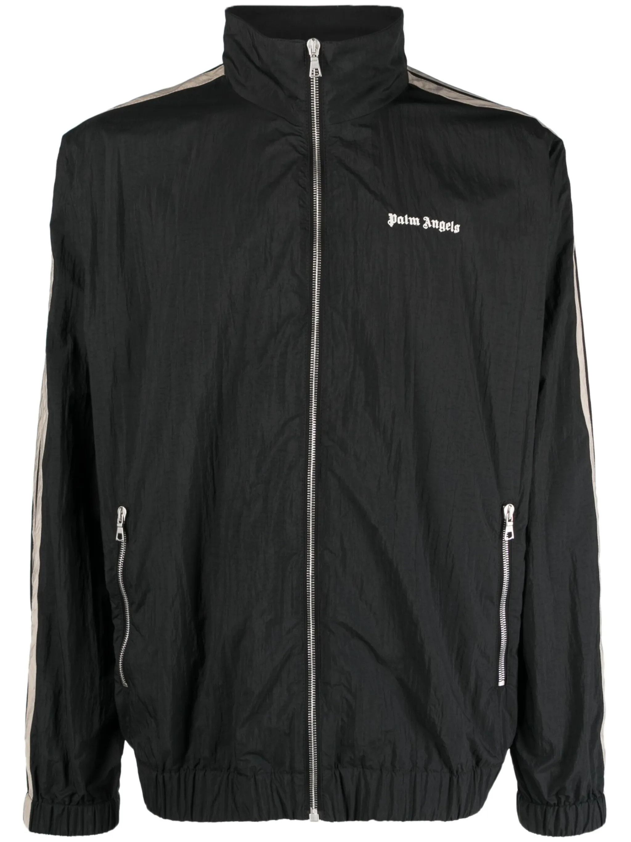 Palm Angels o1gr1nt0325 Nylon Track Jacket in Black Size US L / EU 52-54 / 3 - 1 Thumbnail