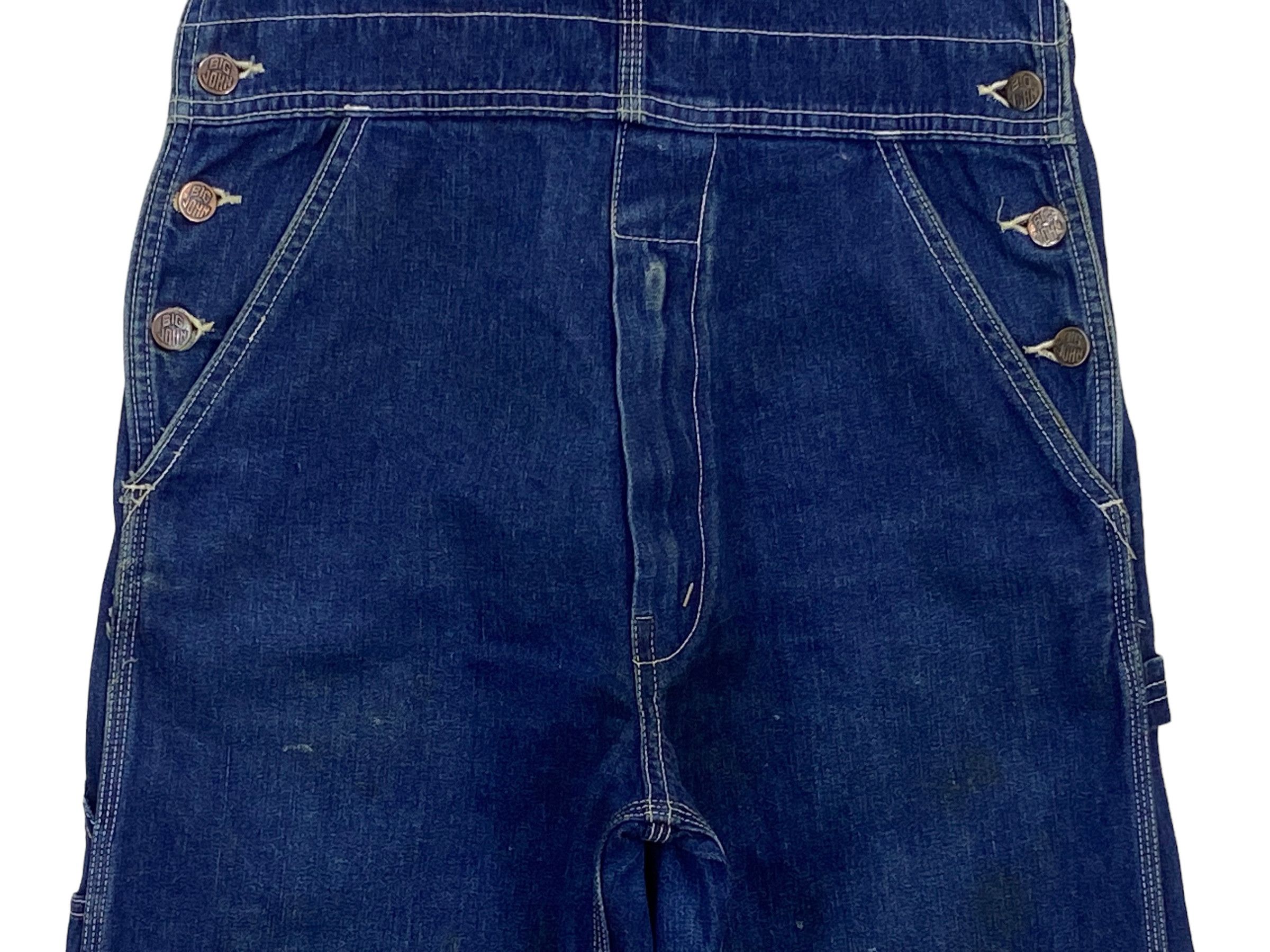 Big John × Vintage Big John Carpenter Bib Overalls Jeans Size US 30 / EU 46 - 4 Thumbnail