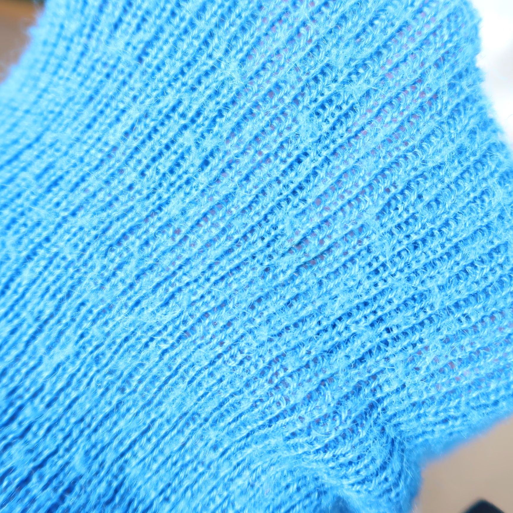 Vintage VINTAGE Lady Lilly Cerulian Blue wool knit dolman sleeve sweater 24 Size 4XL / US 24-26 - 8 Thumbnail