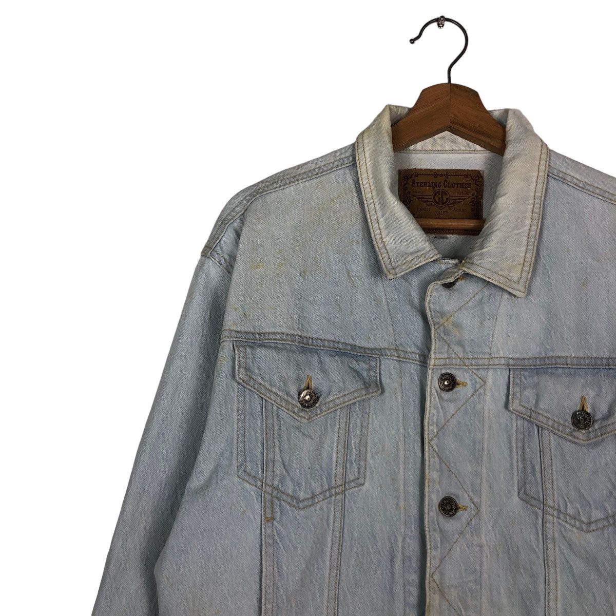 Vintage Vintage Cropped Denim Trucker Jacket Sterling Japan Kapital Size US M / EU 48-50 / 2 - 7 Thumbnail