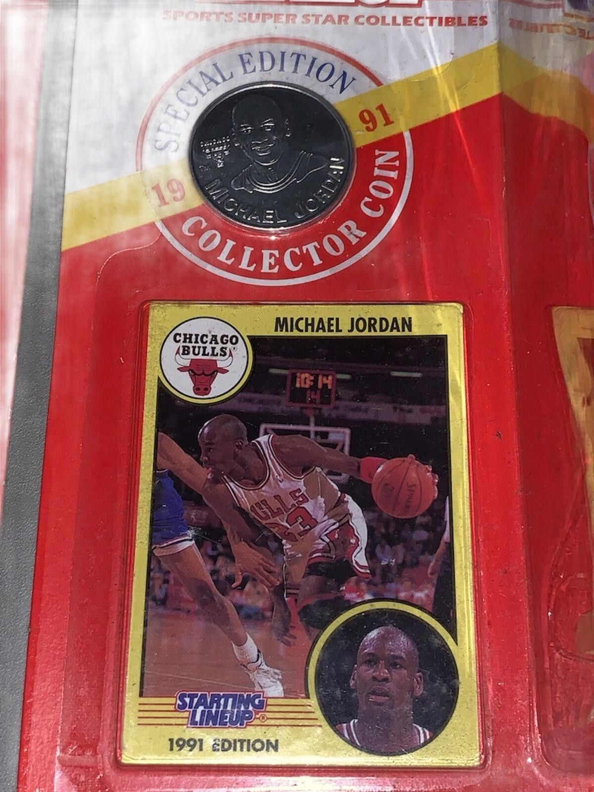 Kenneth Cole 1991 Starting Lineup Michael Jordan Chicago Bulls w/ Card Size ONE SIZE - 4 Thumbnail