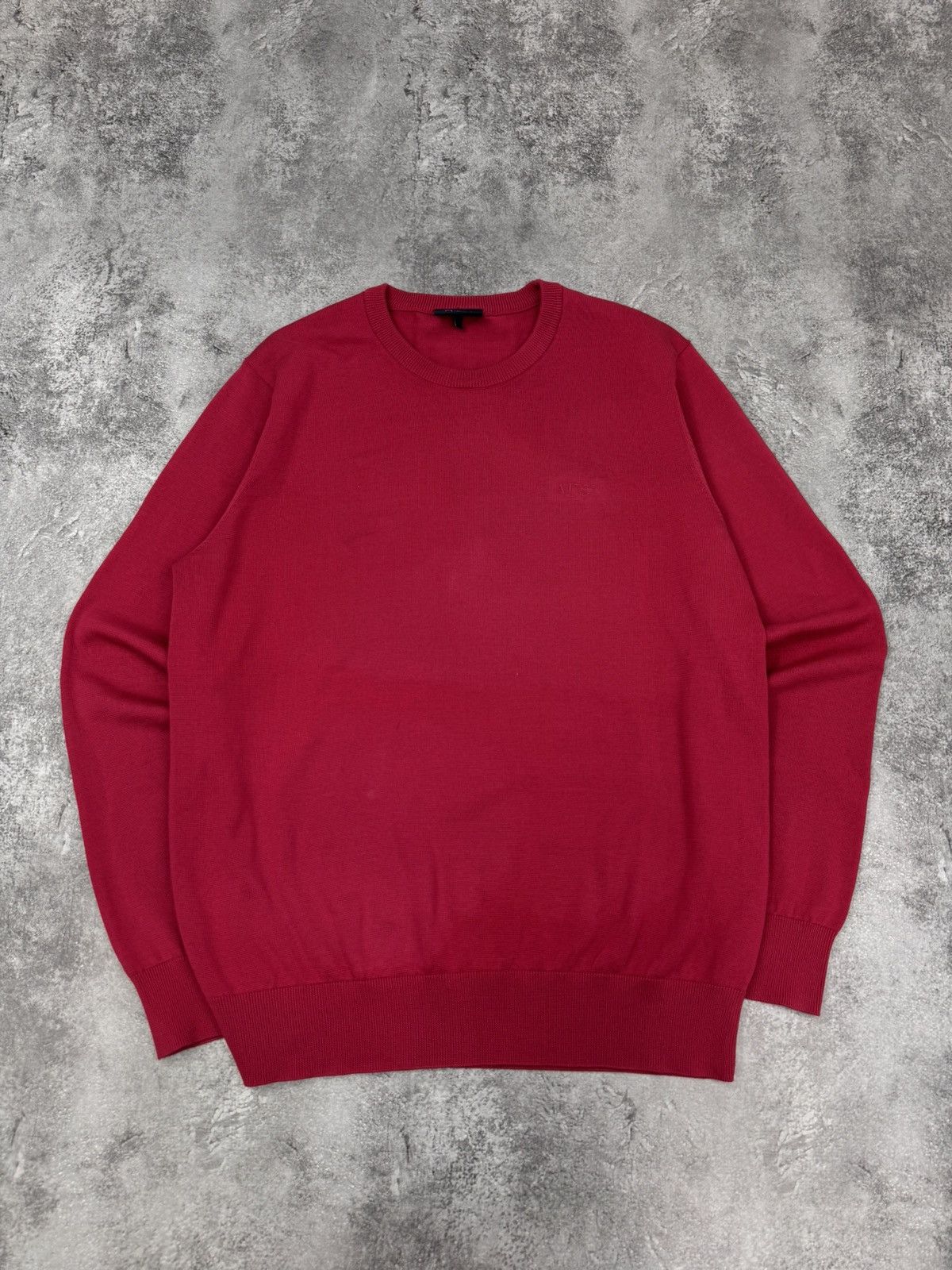 Armani Armani Jeans Women Crewneck Sweater Dark Pink Size L Size L / US 10 / IT 46 - 1 Thumbnail