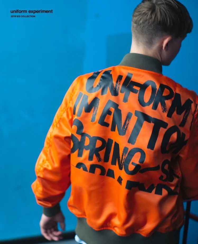 uniform experiment Uniform Experiment 19SS Graffiti Reversible MA-1 Jacket Size US XS / EU 42 / 0 - 1 Thumbnail