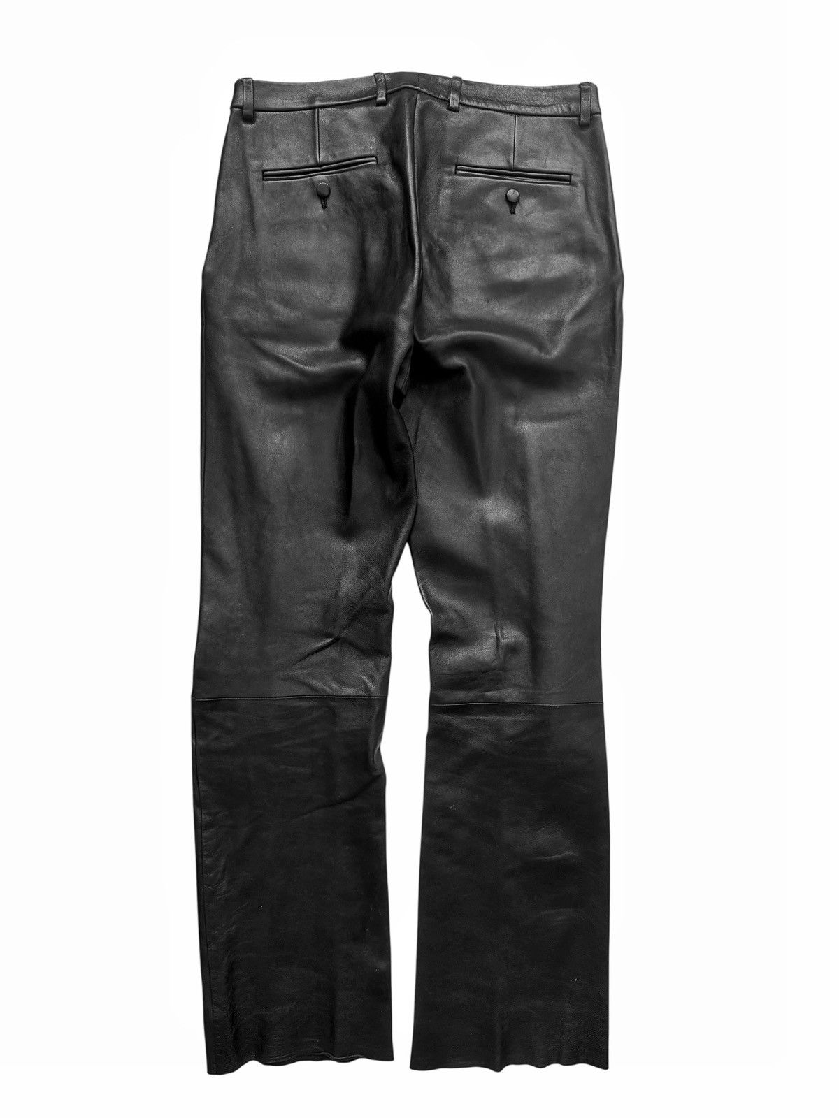 Gucci Lambskin Pleated Leather Trousee Pants Size US 32 / EU 48 - 2 Thumbnail