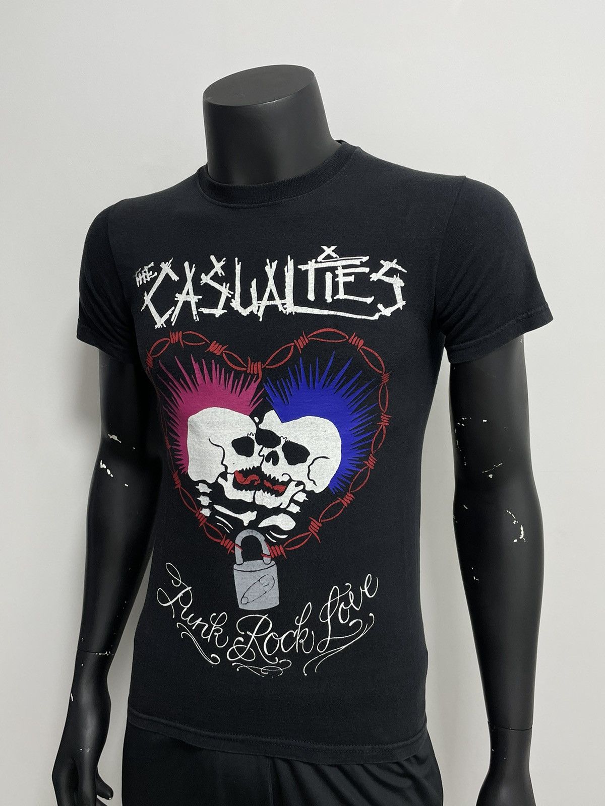 Band Tees × Vintage Vintage The Casualties ‘Punk Rock Love’ T-Shirt Size US XS / EU 42 / 0 - 2 Thumbnail