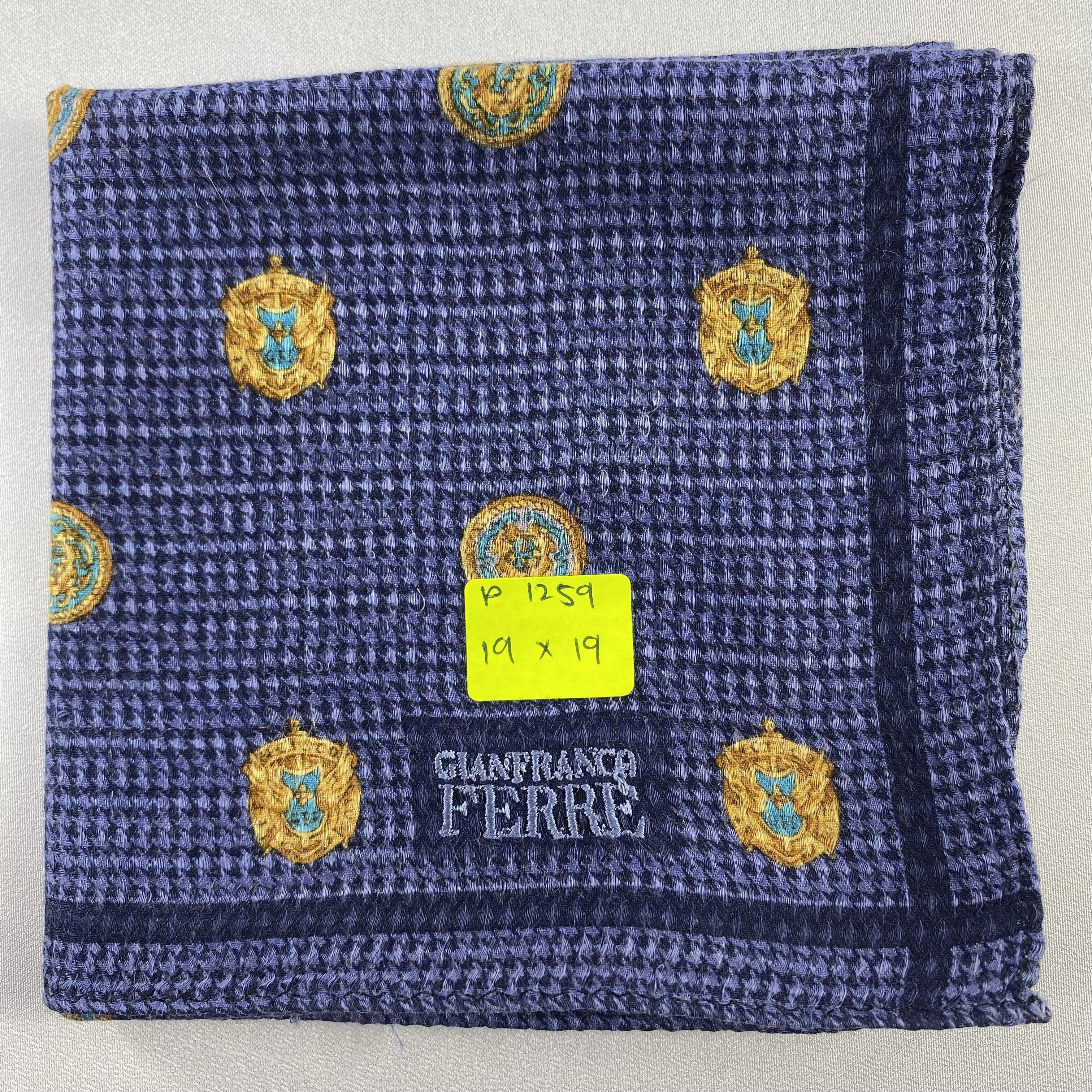 Gianfranco Ferre × Vintage Gianfranco Ferre Handkerchief / Neckerchief / Bandana-P1259 Size ONE SIZE - 7 Thumbnail