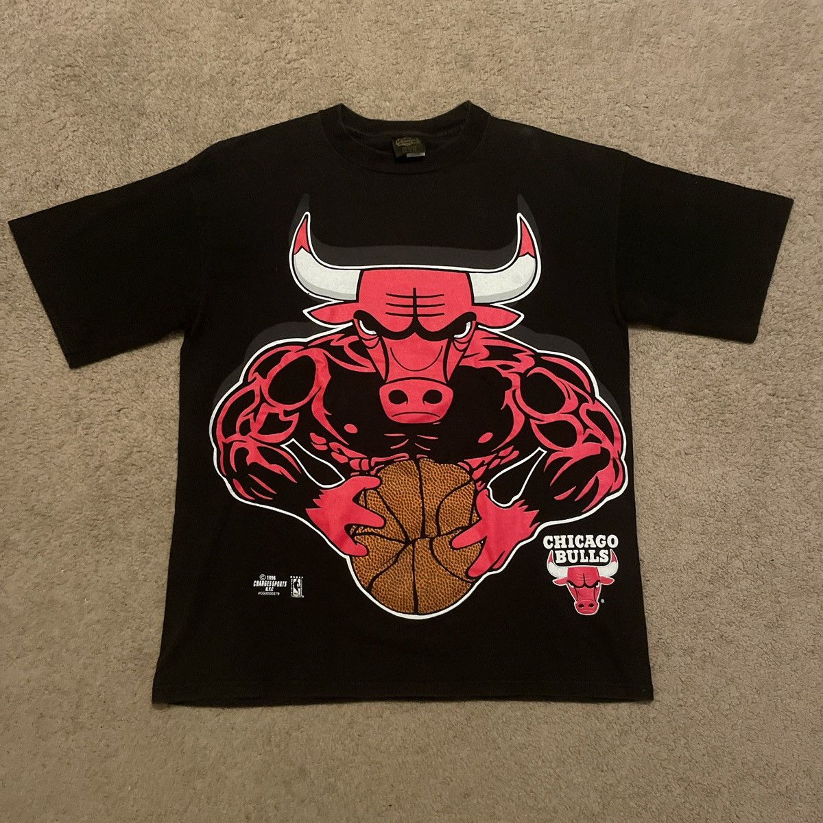 Changes Vintage 90s Chicago Bulls Tee Size US L / EU 52-54 / 3 - 1 Thumbnail