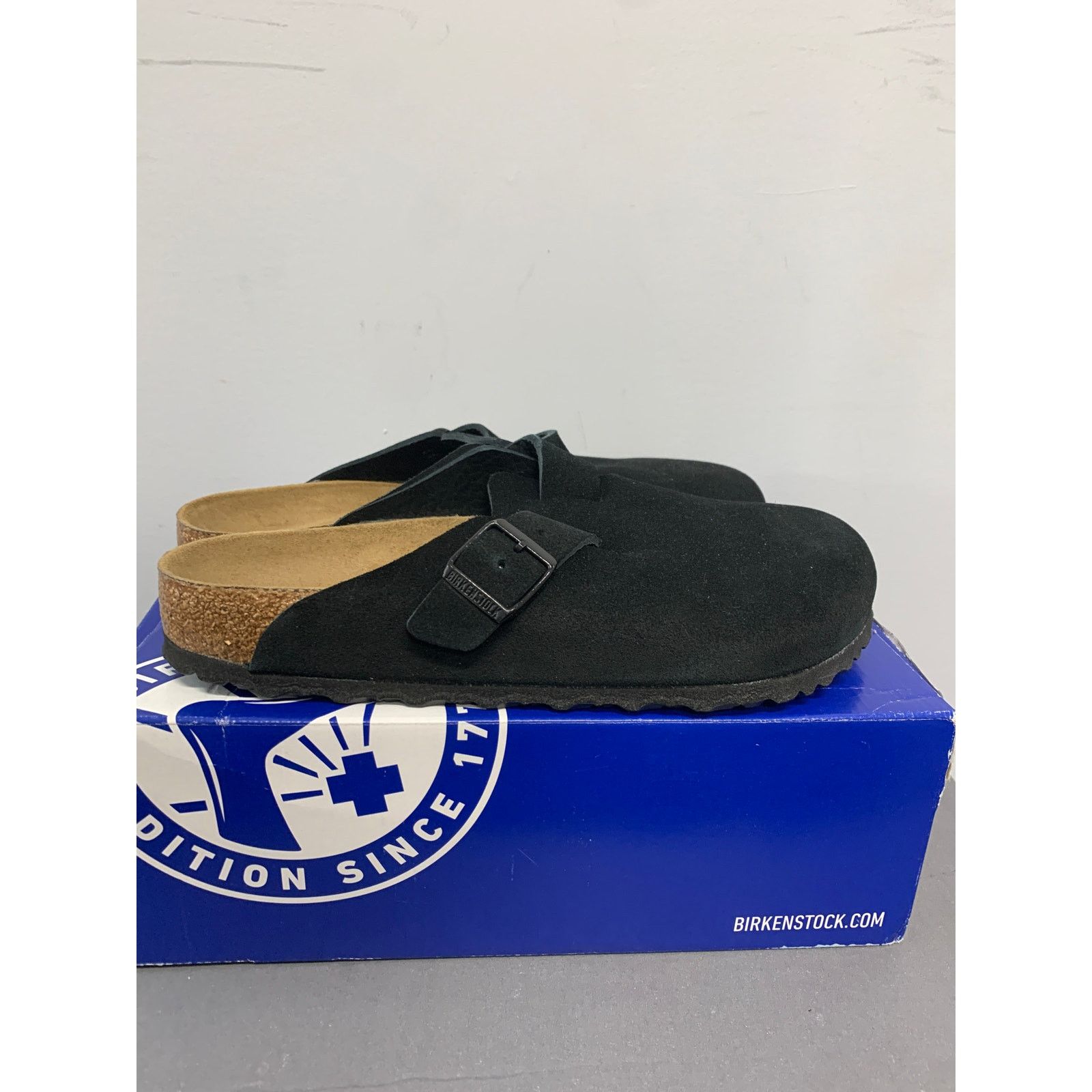 Birkenstock Birkenstock Boston Soft Footbed Suede Black Size 42 / 9 US Size US 9 / EU 42 - 1 Thumbnail