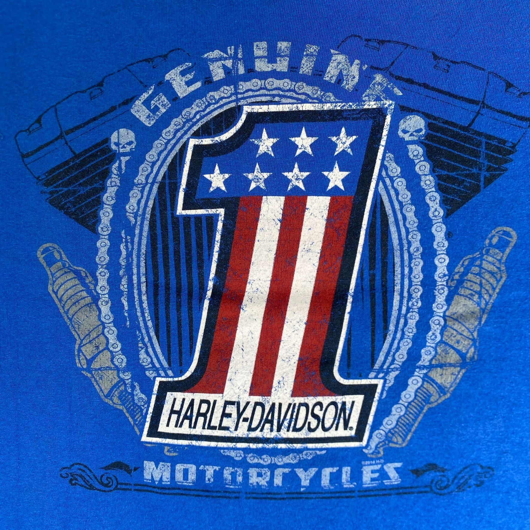 Harley Davidson Vintage Y2K Harley Davidson Shirt Motorcycle Biker Logo Tee Size US XXL / EU 58 / 5 - 5 Thumbnail