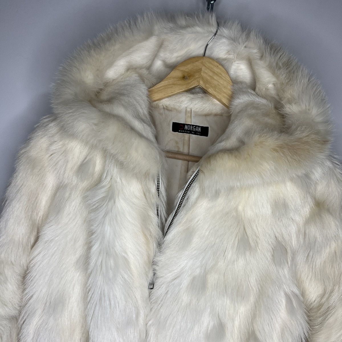 Morgan De Toi Morgan De Tou Vintage Fur Cropped Bomber Jacket RARE Size S / US 4 / IT 40 - 7 Thumbnail
