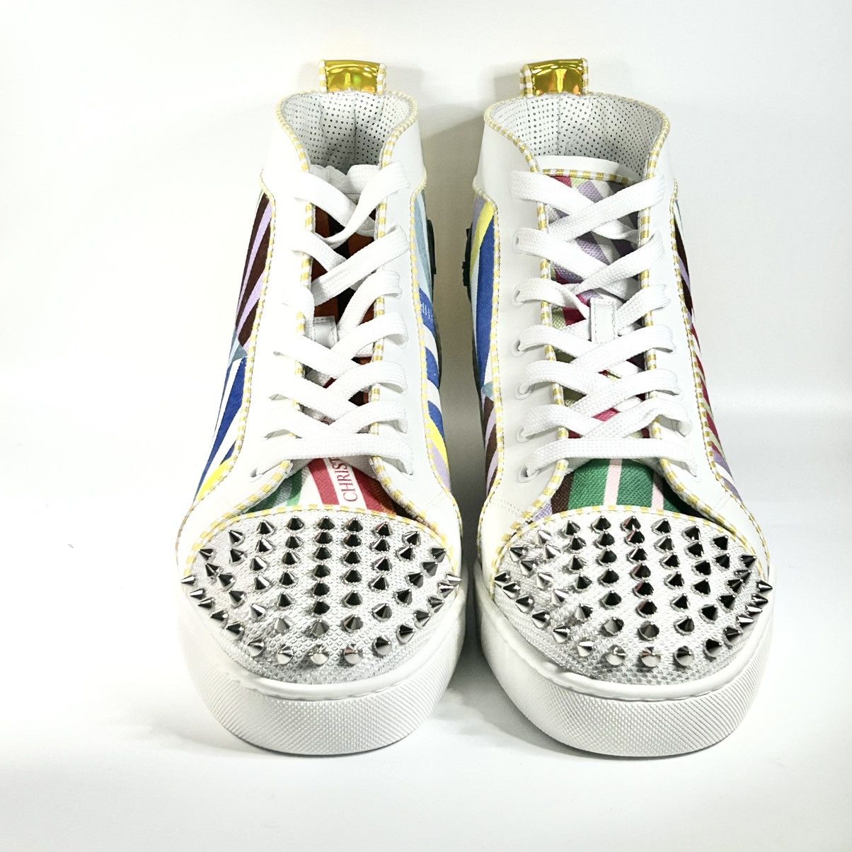 Christian Louboutin New Christian Louboutin Lou Spikes Sneakers Mens Size 44.5 Size US 11.5 / EU 44-45 - 2 Thumbnail