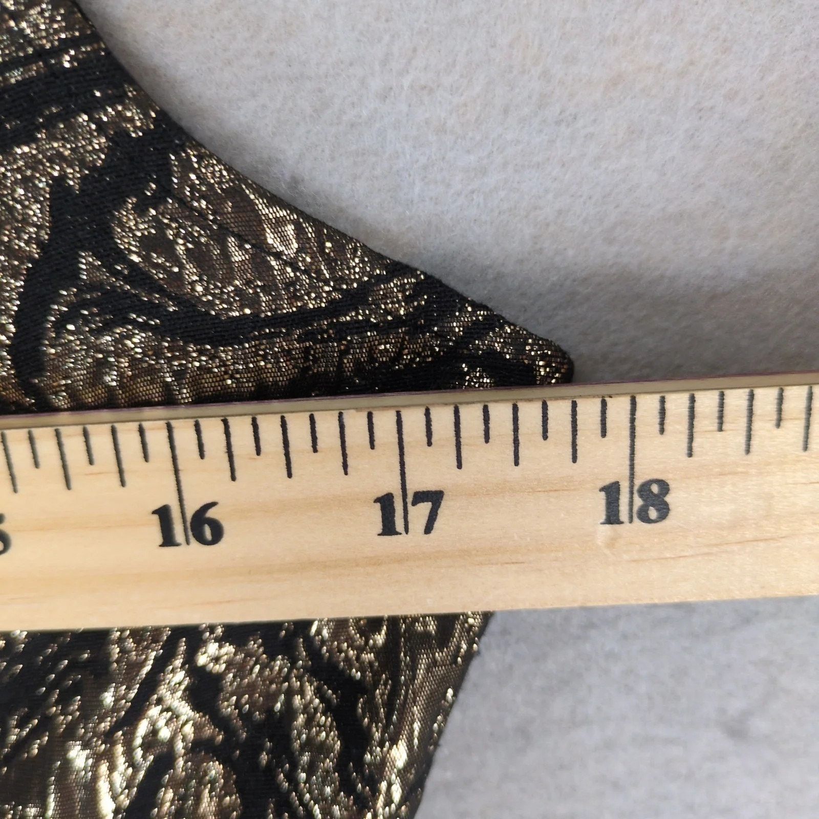 Other Jack Metallic Gold & Black Jacquard Peplum Dress Sleeveless Size M / US 6-8 / IT 42-44 - 3 Thumbnail