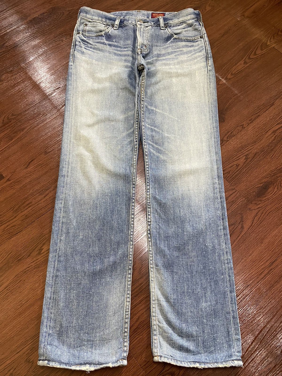 Other Vintage Style Japanese Brands Faded Wash Baggy Jeans Size US 32 / EU 48 - 1 Thumbnail