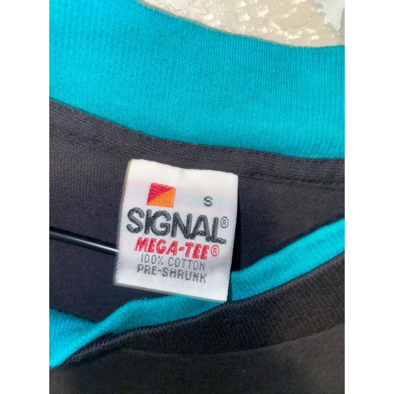 Signal Sport Vintage Black Blank Shirt Teal Double Sleeved Tee VTG 90s M Size US M / EU 48-50 / 2 - 7 Thumbnail