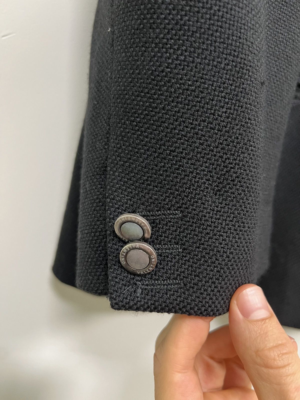 Valentino Woven Black Valentino Blazer Size 42R - 13 Thumbnail