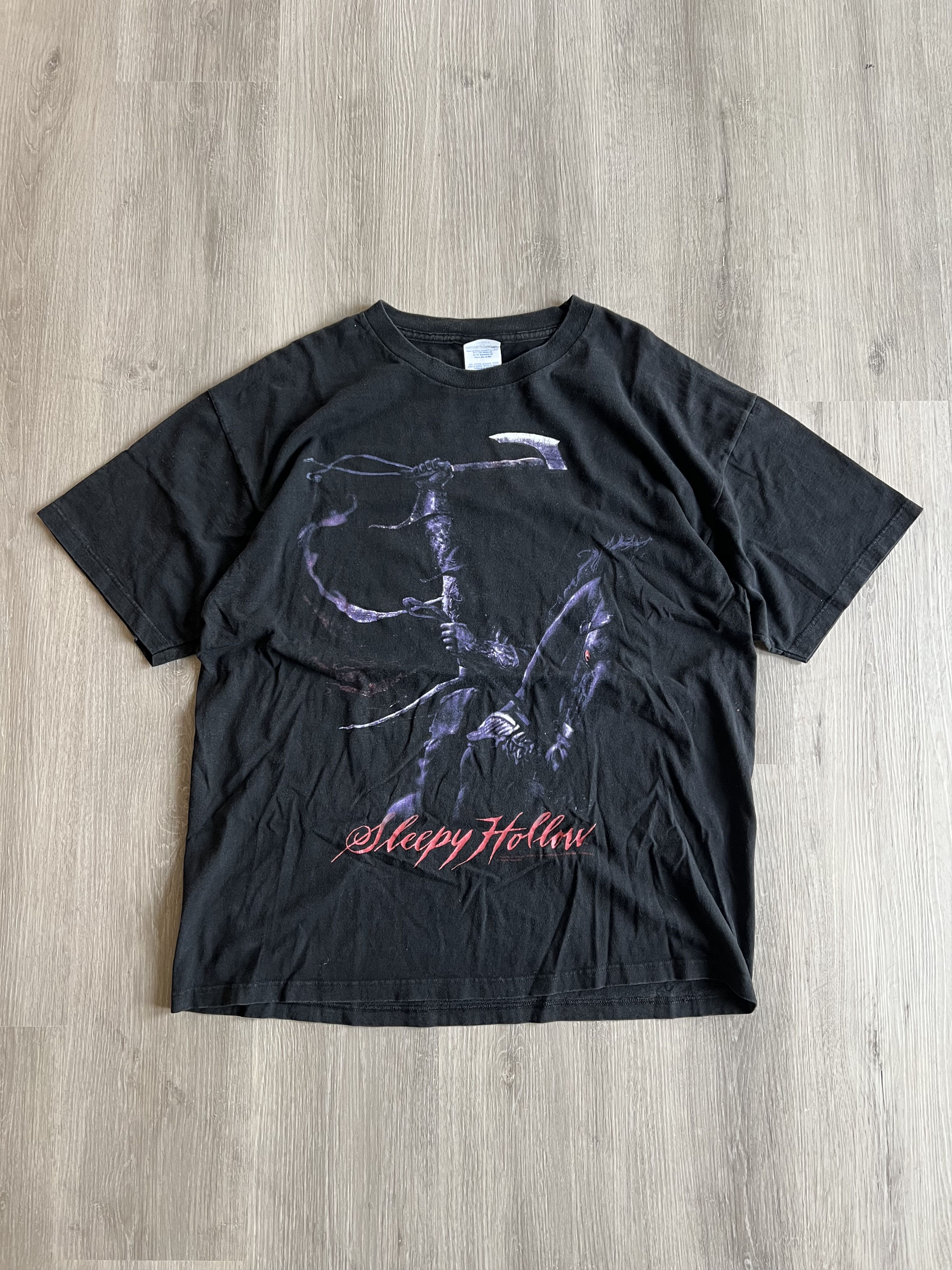 Vintage 1999 Sleepy Hollow Tee Horror Tim Burton Edward Scissorhands Size US XL / EU 56 / 4 - 1 Thumbnail