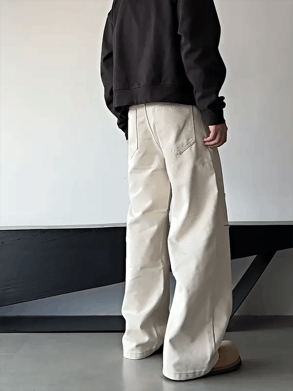 Jean Hayakawa x Azumi White Wide Leg Jeans Size US 30 / EU 46 - 8 Thumbnail