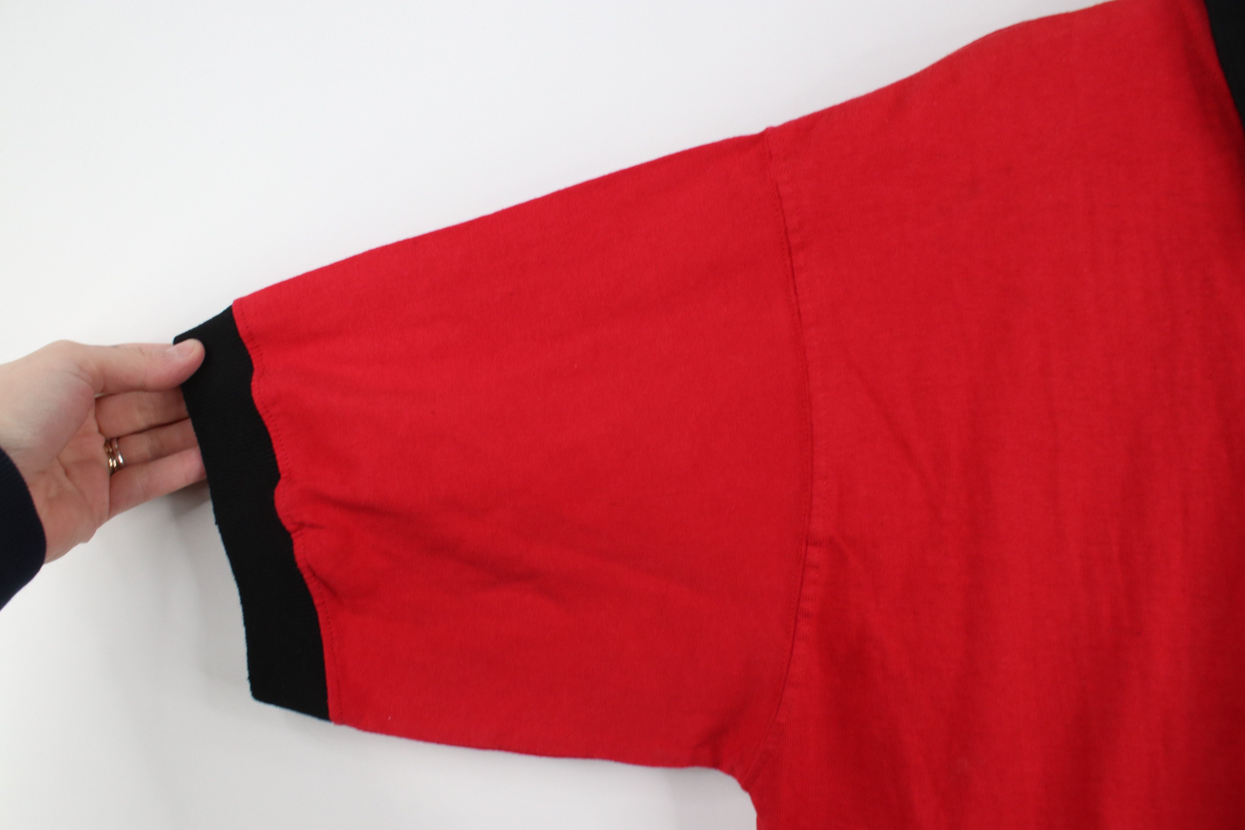 Vintage Vintage 90s Spell Chicago Bulls Basketball Polo Shirt Red Size US M / EU 48-50 / 2 - 8 Thumbnail