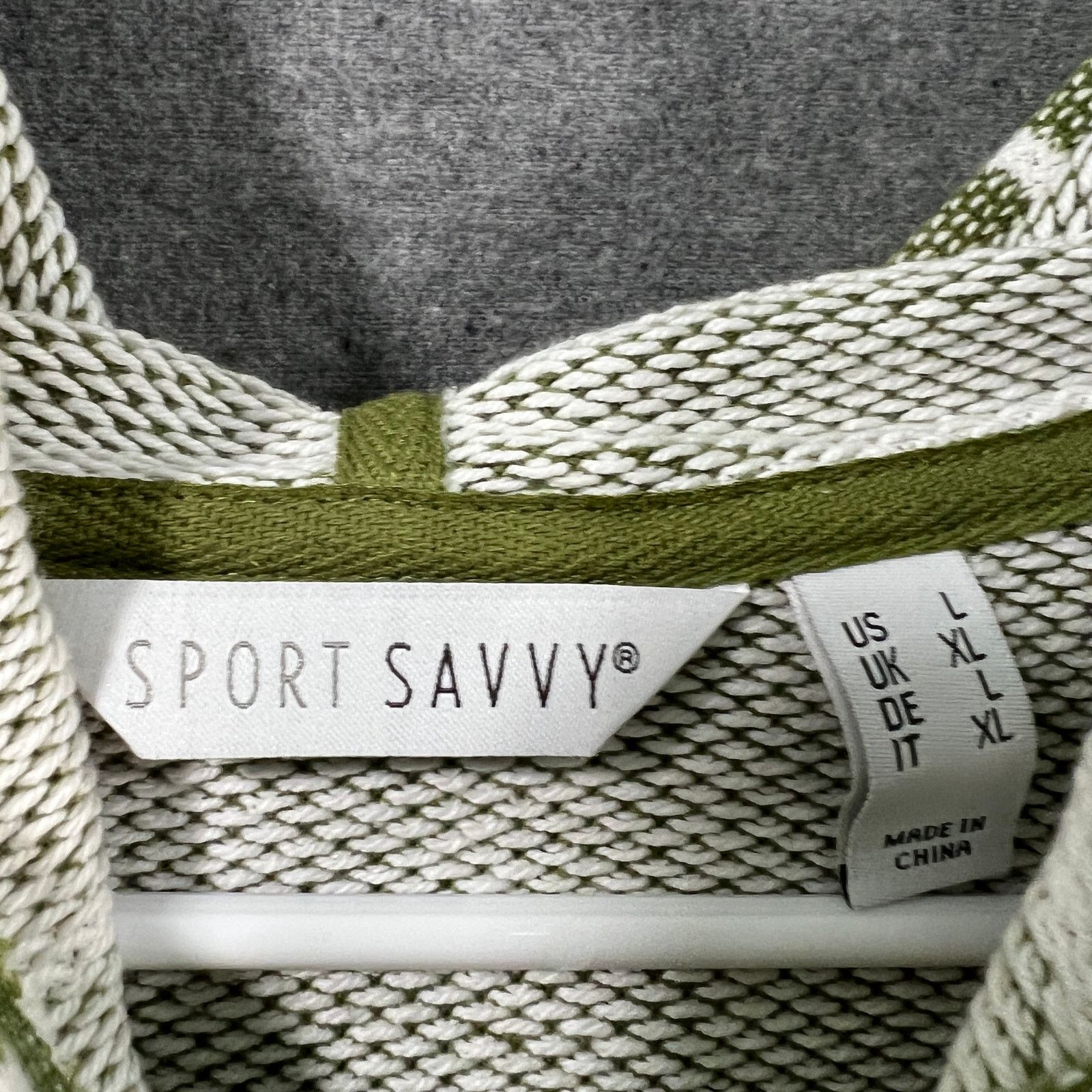 Other Sport Savvy Textured French Terry 3/4 Sleeve Size L / US 10 / IT 46 - 3 Thumbnail