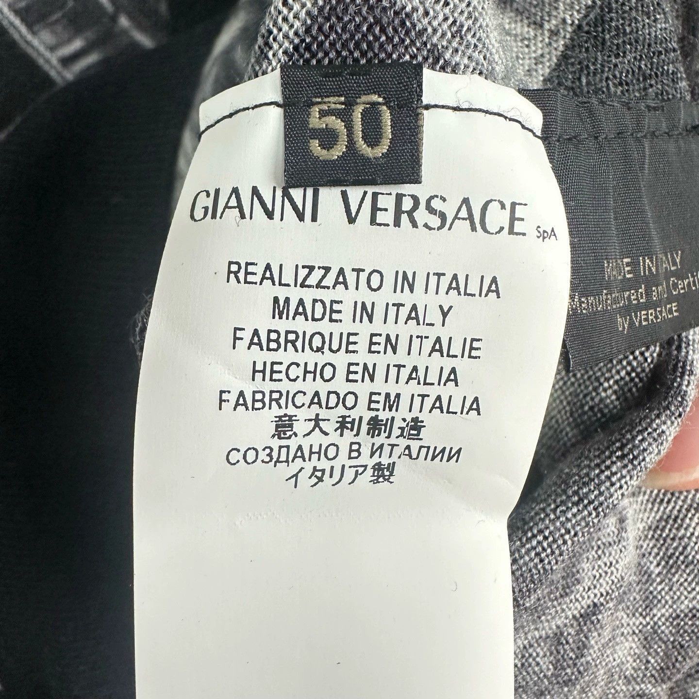Versace versace men's knitted v-neck cardigan Size US L / EU 52-54 / 3 - 6 Thumbnail