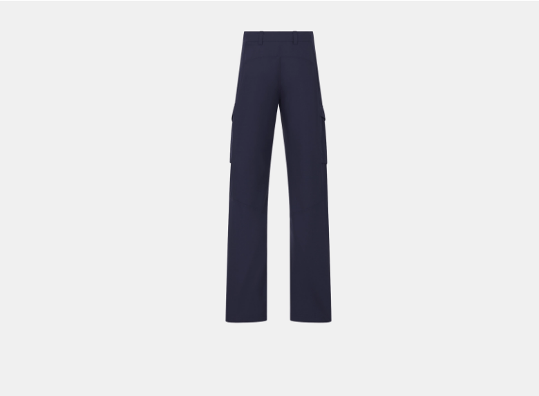 Dior o1w1db11225 493C16 Casual Pant in Navy Blue Size US 34 / EU 50 - 2 Thumbnail