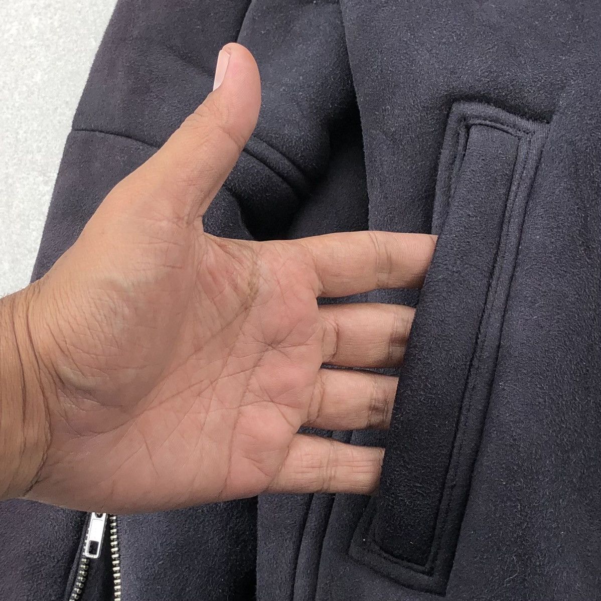 Japanese Brand Browny Standard Suede Shearling Biker Belted Zipper Jacket Size US M / EU 48-50 / 2 - 10 Thumbnail