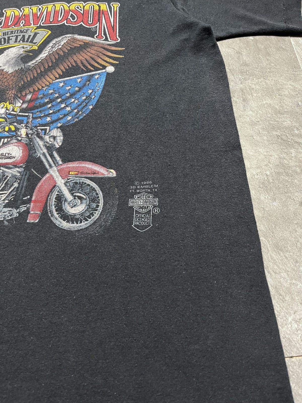 Harley Davidson Harley Davidson Vintage 1986 3D Emblem Eagle Motorcycles Size US M / EU 48-50 / 2 - 3 Thumbnail