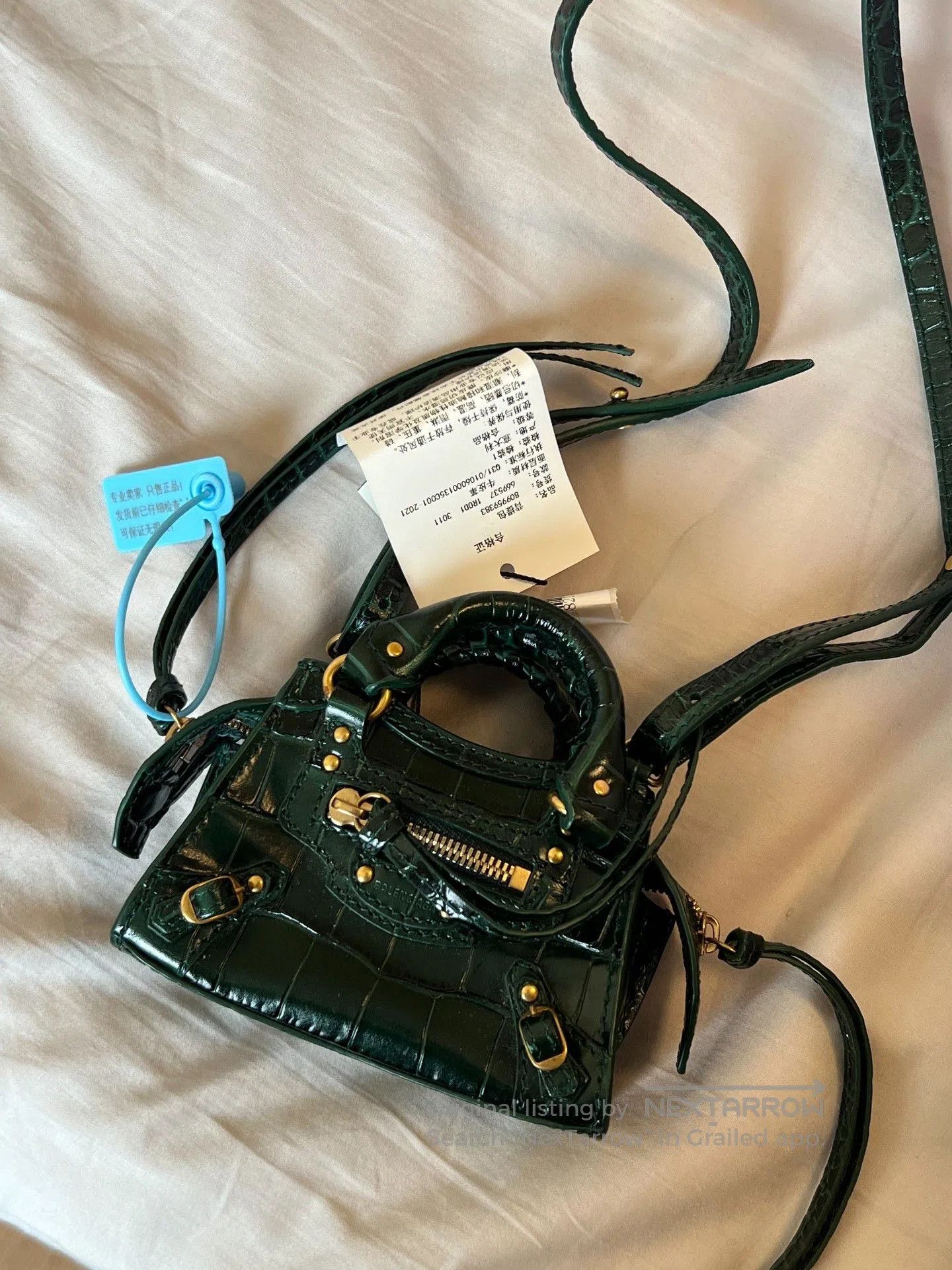 Balenciaga Balenciaga Neo Classic Croc Embossed Nano. Size ONE SIZE - 5 Thumbnail