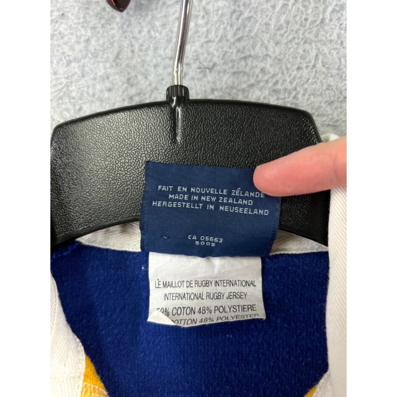 Vintage VINTAGE Canterbury Polo Shirt Men Small Yellow Blue Rugby Cotton Golf Pinedale Stageband Size US S / EU 44-46 / 1 - 4 Thumbnail