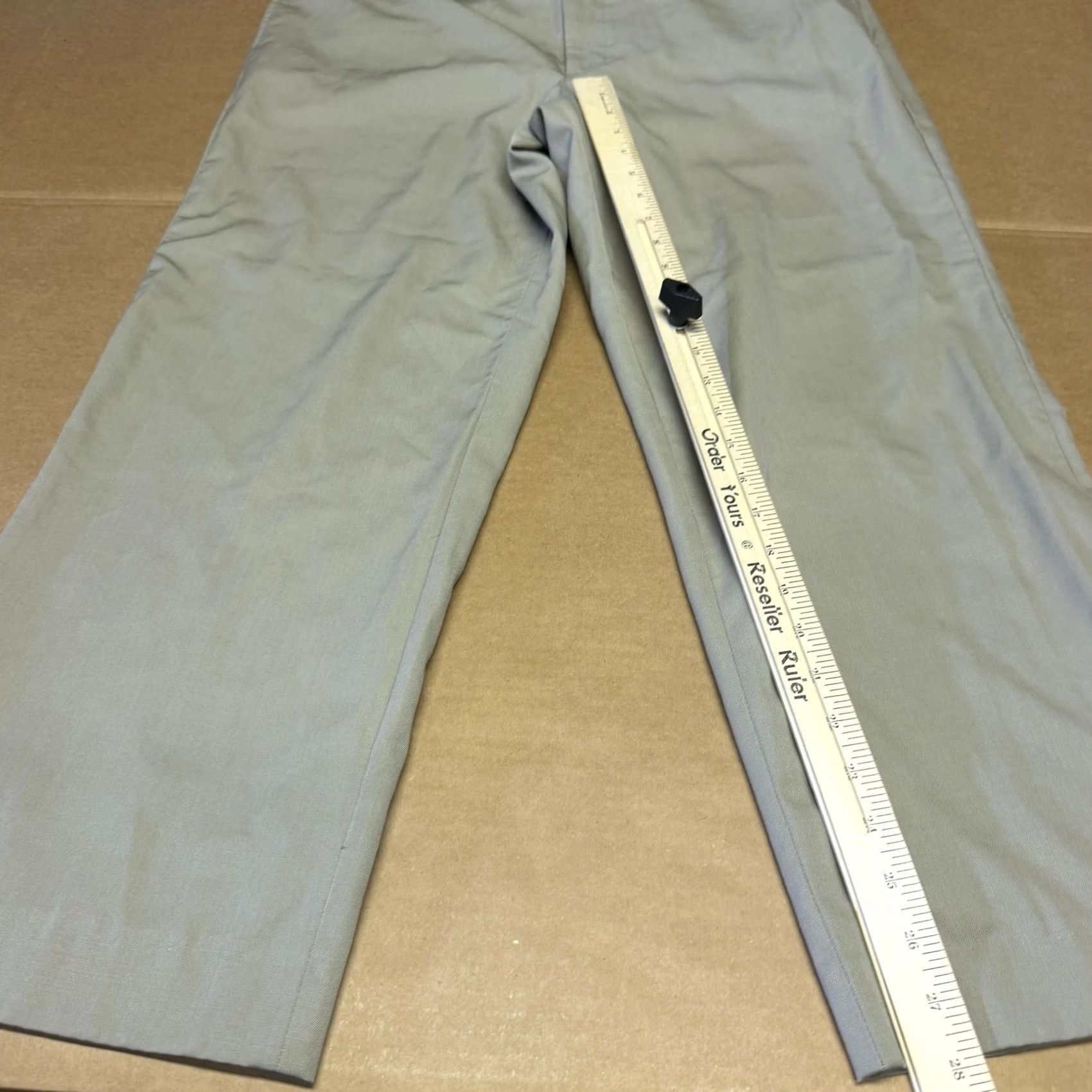 Brooks Brothers Brooks Brothers 346 Madison Fit Flat Front Dress Pants Mens 40x28 Gray Wool Straight Leg Bandless Size US 40 / EU 56 - 3 Thumbnail