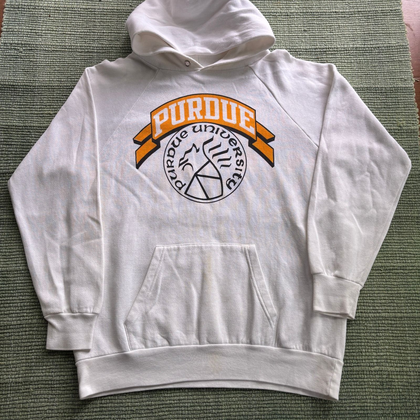 Champion Vintage 80s Champion Purdue College Hoodie Sz L/XL Size US L / EU 52-54 / 3 - 2 Thumbnail