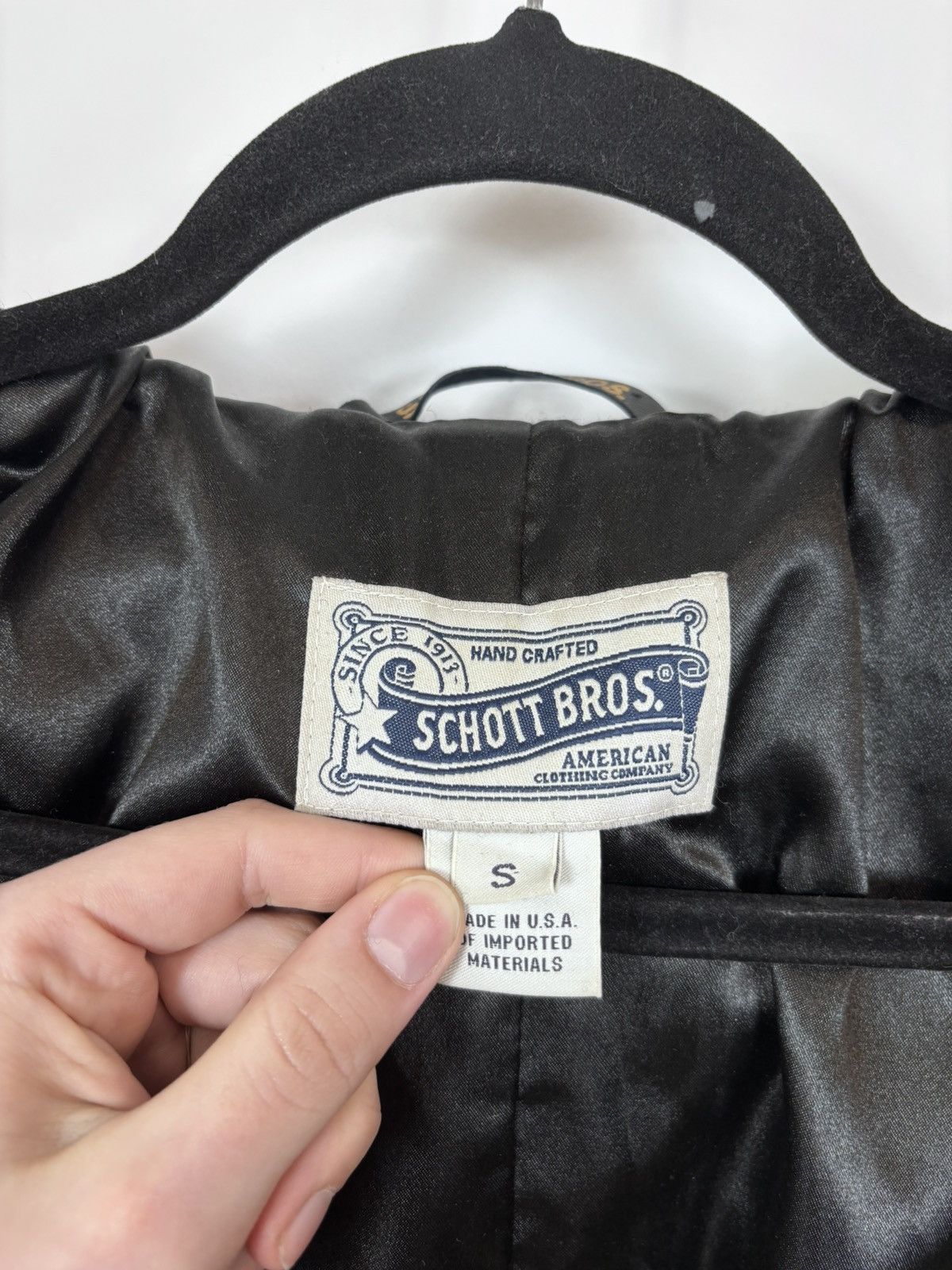 Schott Schott Bros U.S. 754W Women’s Black Wool Blend Peacoat Size S / US 4 / IT 40 - 17 Thumbnail