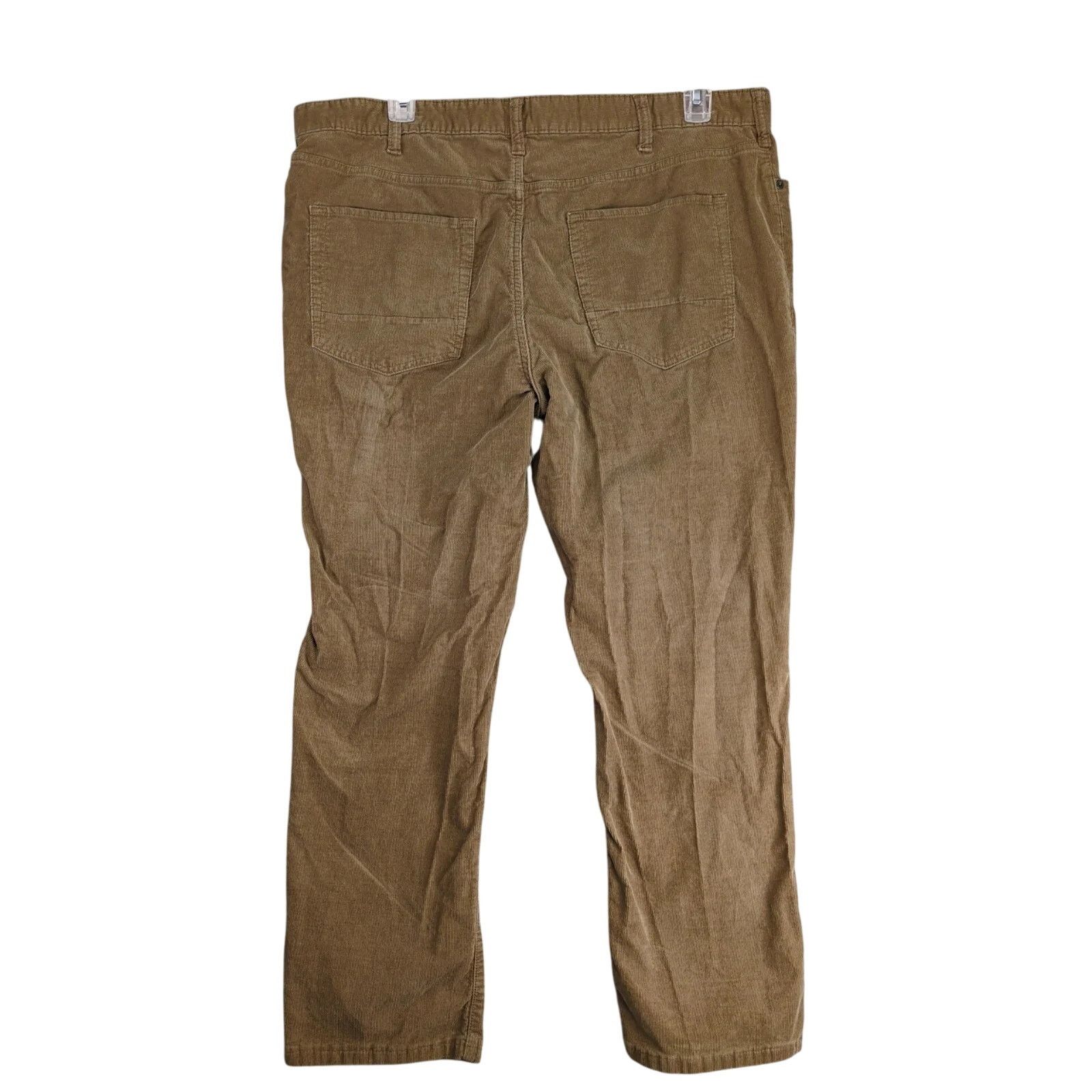 Nautica Nautica Tan Corduroy Pants Men's 40x32 Straight Fit Stretch Size US 40 / EU 56 - 2 Thumbnail