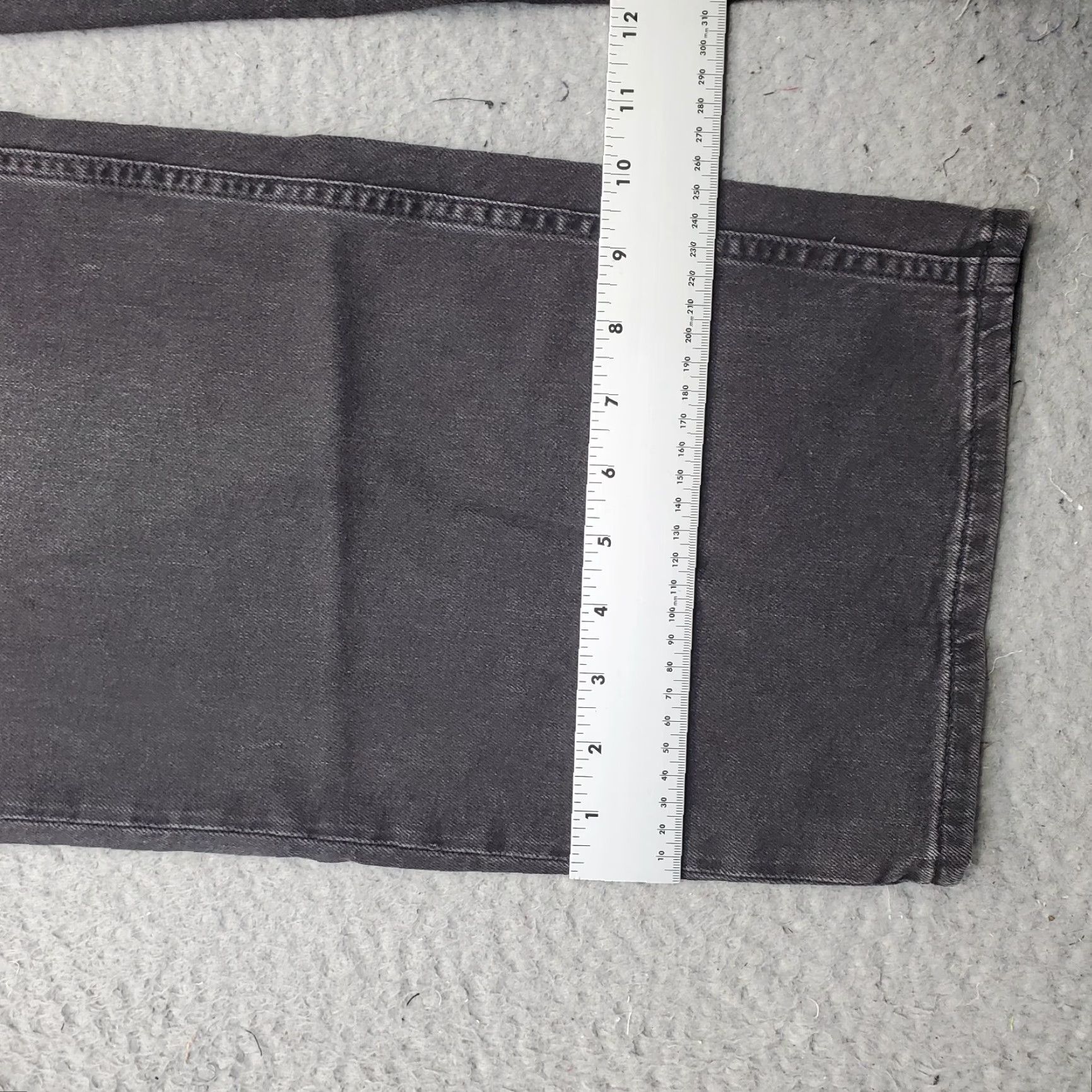 Gap Gap Jeans Womens 18R Black Denim Stretch '90s Loose Fit Boho Mid-Rise Wide Leg Jeans Womens 18 Regular Black Denim Stretch Wide Leg 90s Size 40" / US 18 - 5 Thumbnail